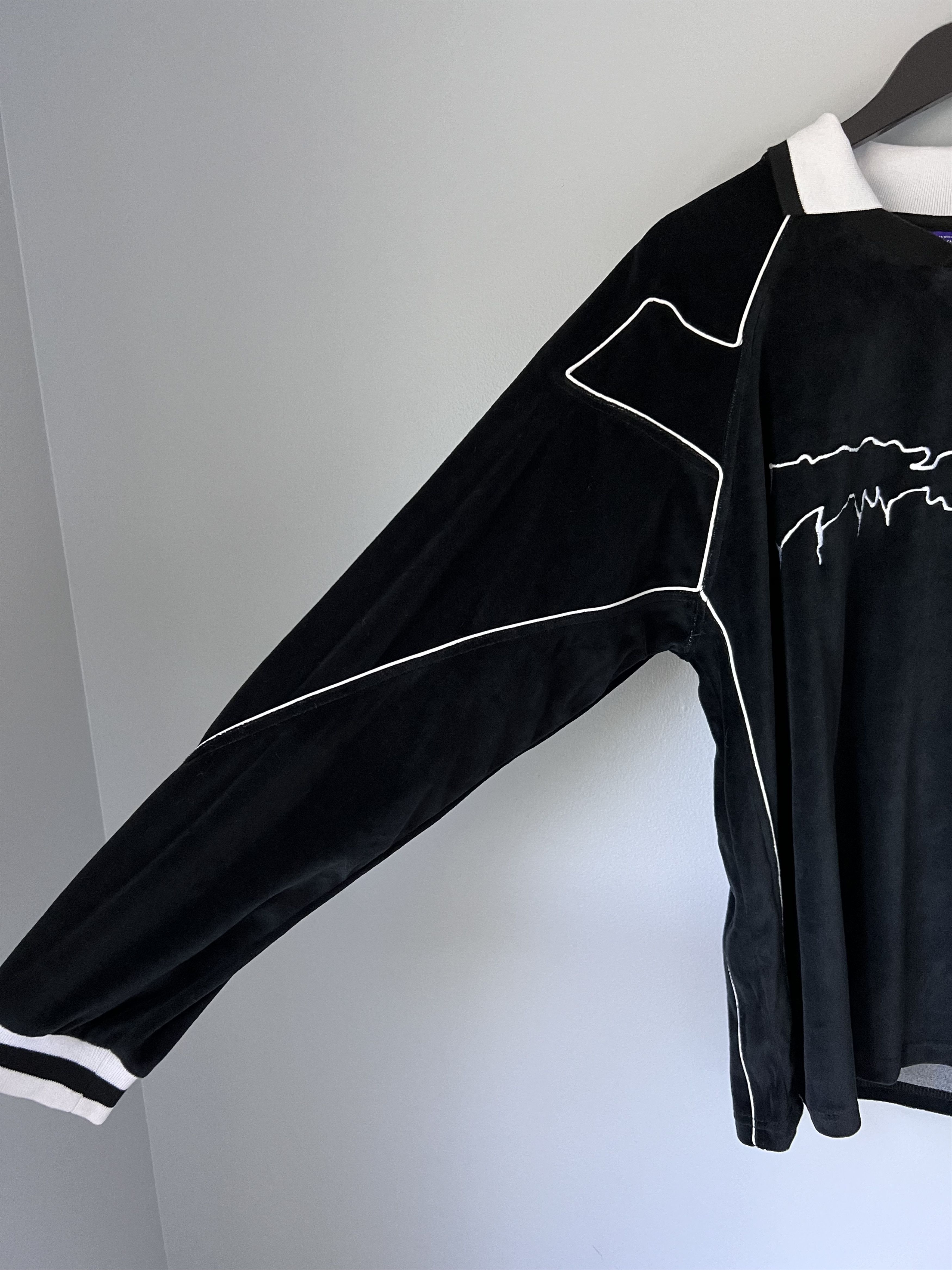 トップス FUCKING AWESOME Velour Soccer Jersey Velour Soccer Jersey L/S Shirt Blk(size options listed