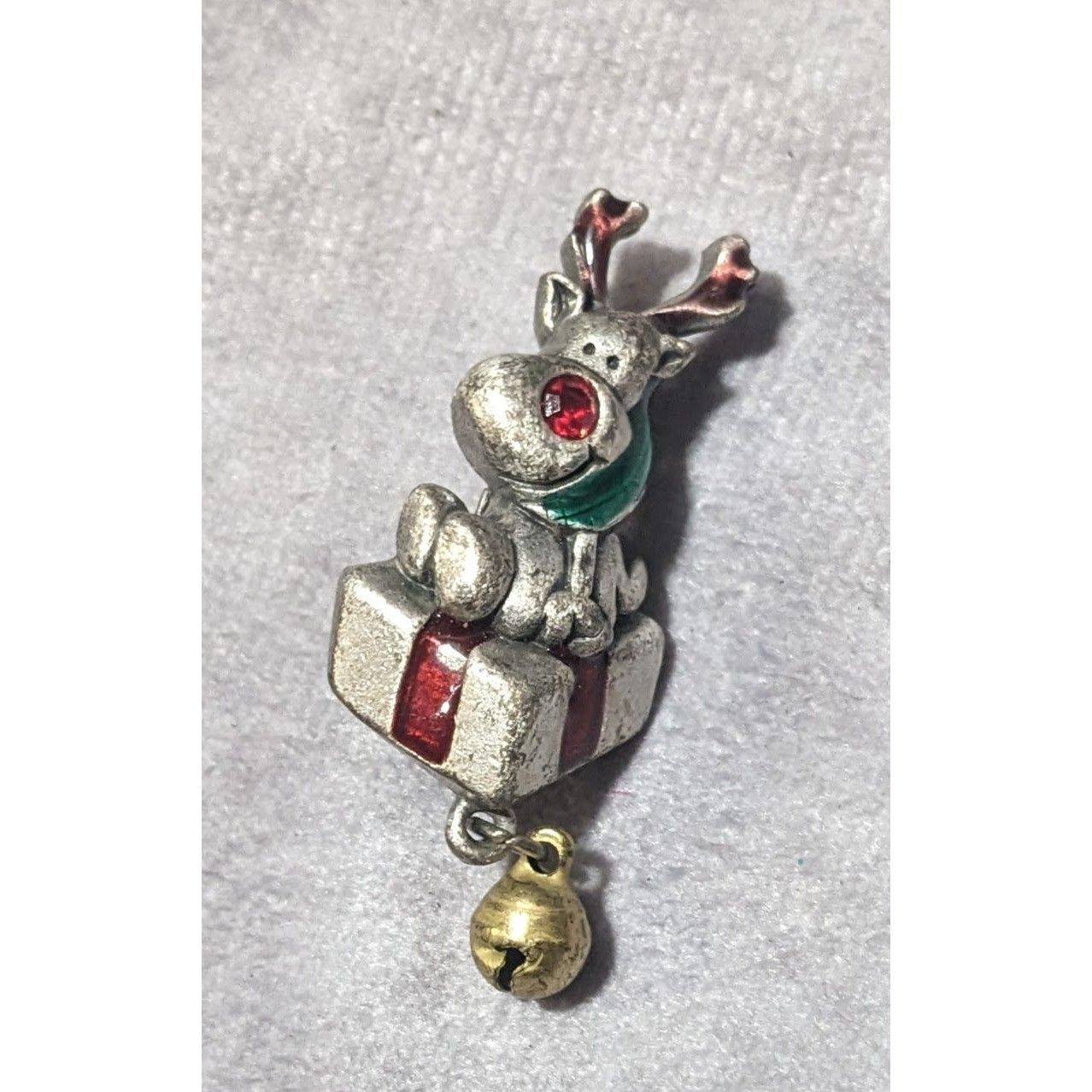 Other Vintage AJMC Silver Holiday Reindeer Brooch Size ONE SIZE - 3 Thumbnail