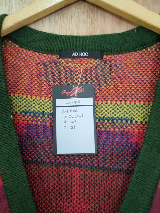 Vintage Ad Hoc cardigan art navajo aran isle knitwear #46-132DLL Size US M / EU 48-50 / 2 - 6 Thumbnail