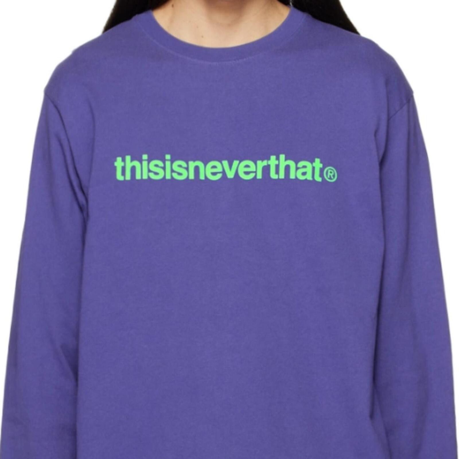 thisisneverthat thisisneverthat Purple Logo Long Sleeve T-Shirt Small Size US S / EU 44-46 / 1 - 6 Thumbnail