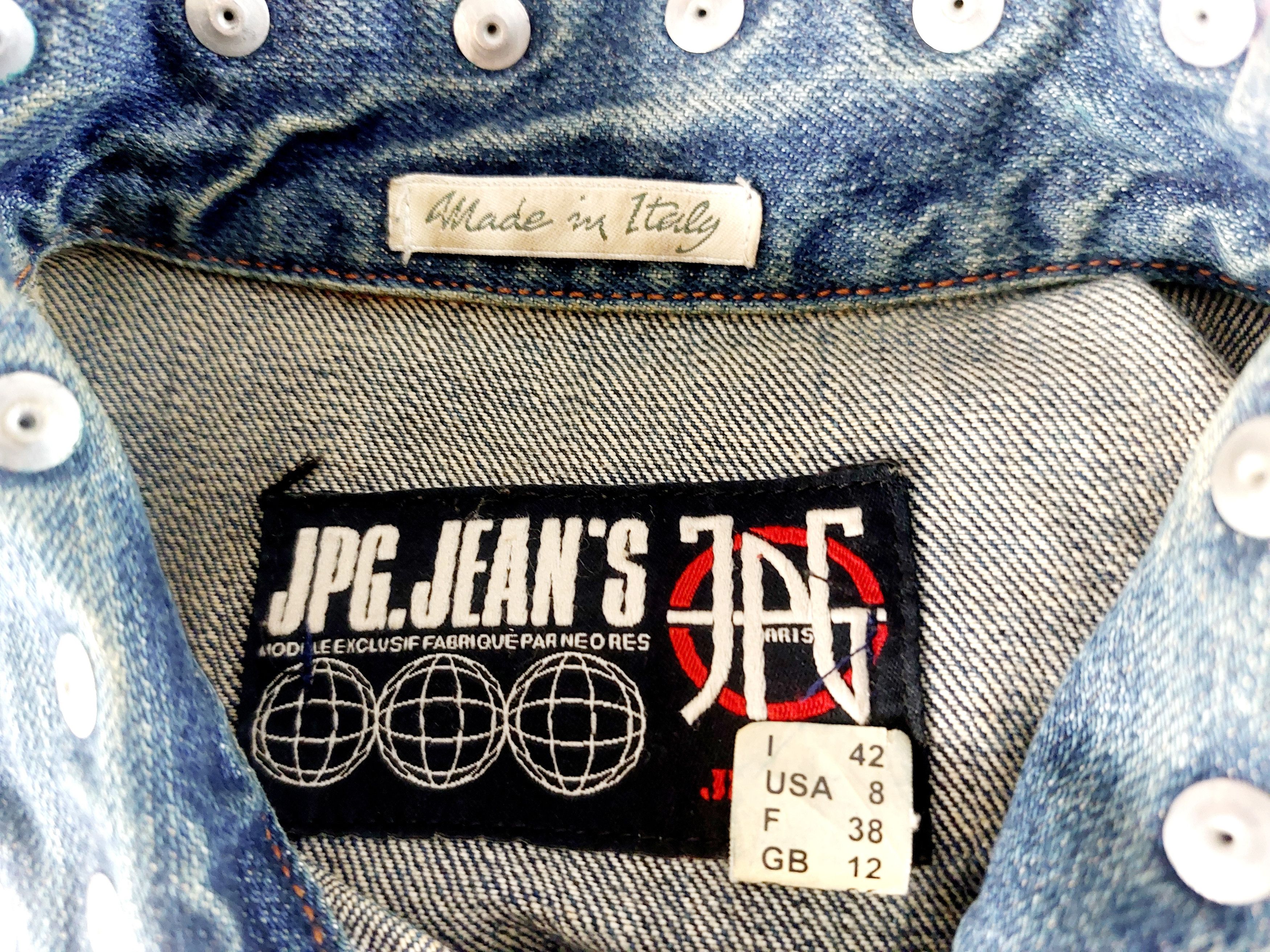 Jean Paul Gaultier Jean Paul Gaultier Jeans Rivet Stud Studded Denim Jacket Size S / US 4 / IT 40 - 13 Thumbnail