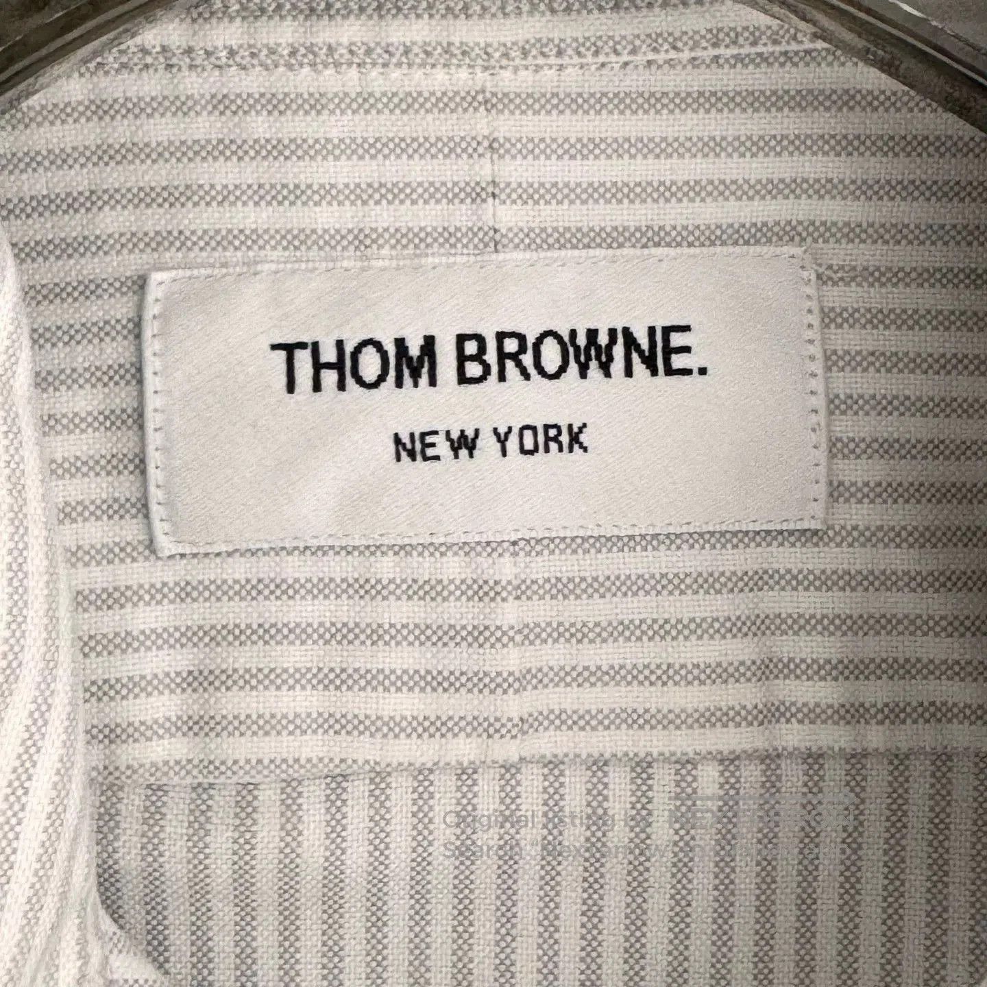 Thom Browne Thom Browne Striped Logo Shirt. Size US S / EU 44-46 / 1 - 4 Thumbnail