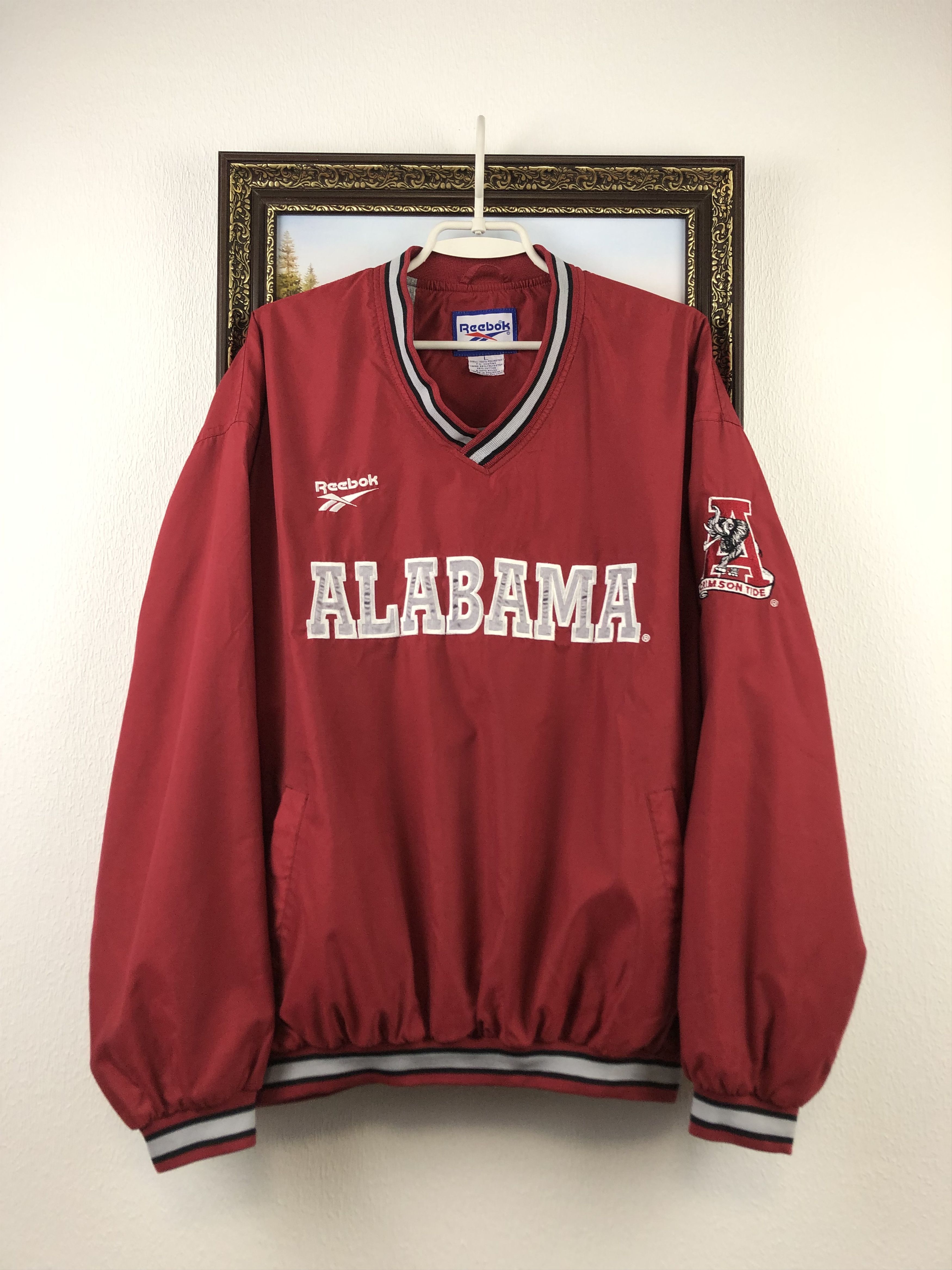 NCAA × Reebok × Vintage Vintage 90's Alabama Crimson Tide Jacket NCAA Football Size US L / EU 52-54 / 3 - 1 Thumbnail