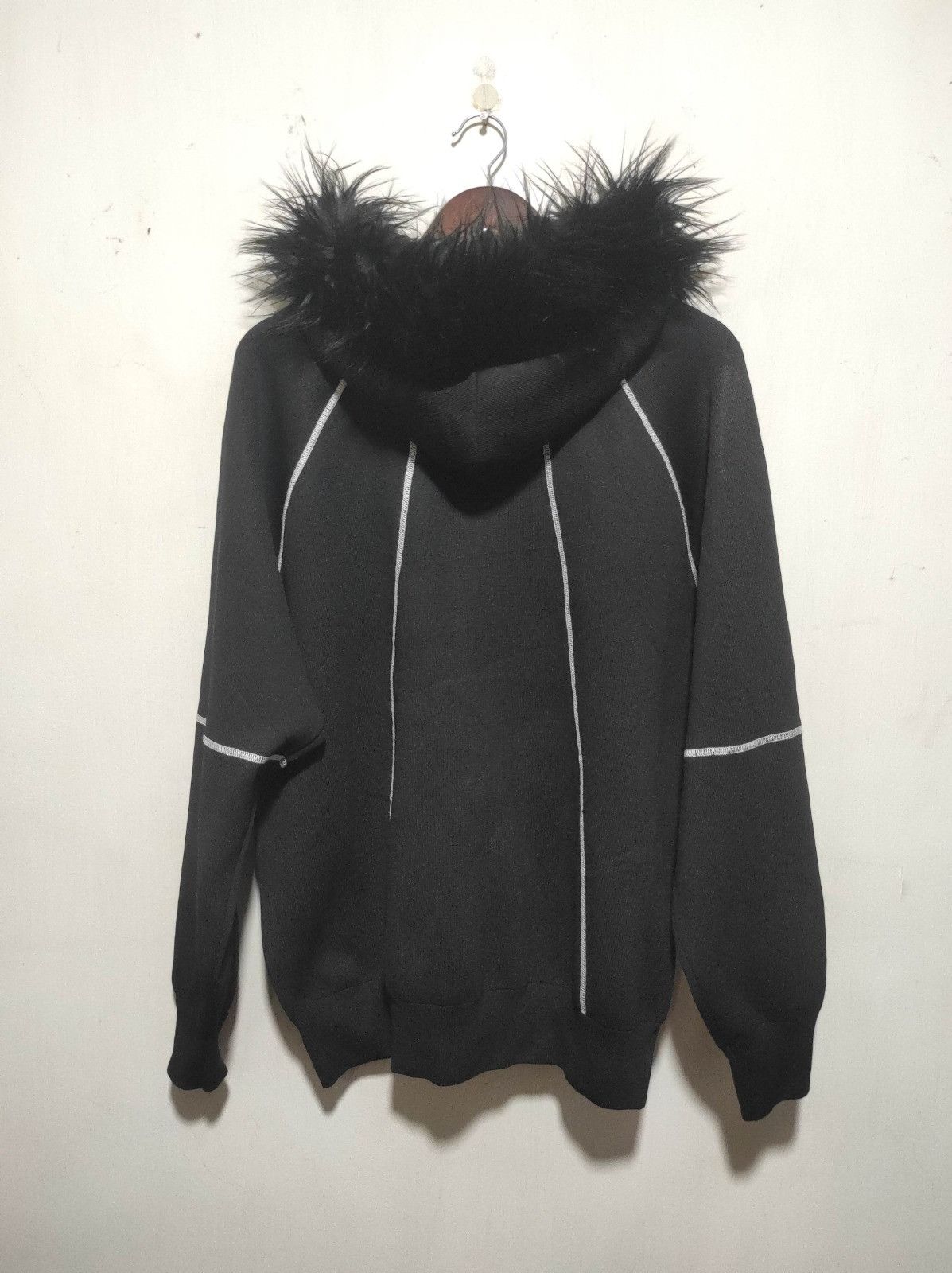Japanese Brand Aletk black fur hoodie ifsix LGB style Size US M / EU 48-50 / 2 - 10 Thumbnail