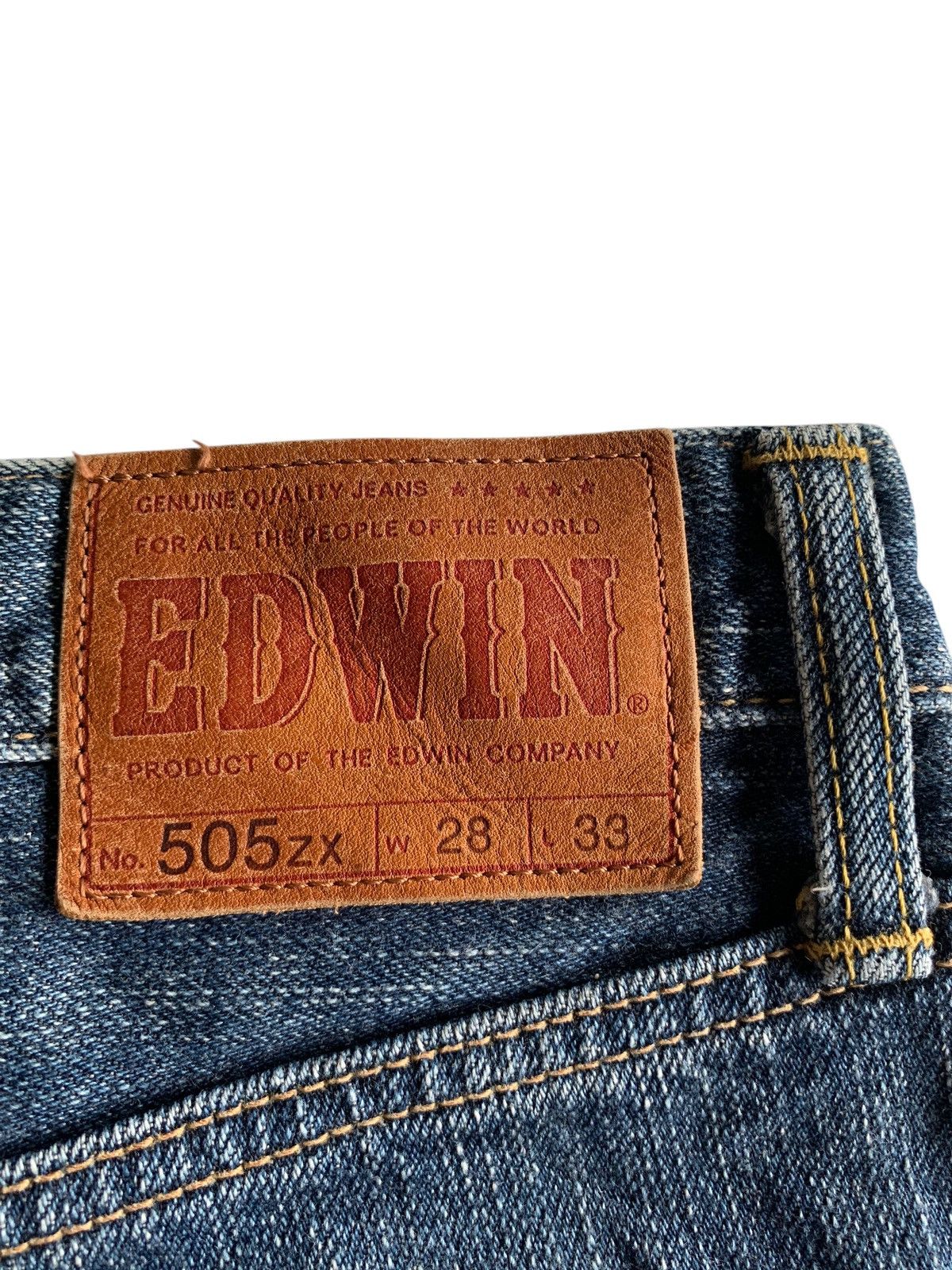 Kapital EDWIN 505ZX SELVEDGE FADED&RUSTY DISTRESSED DENIM Size US 28 / EU 44 - 8 Thumbnail
