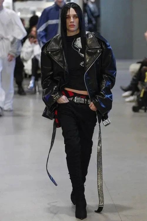 Vetements Oversize Leather Jacket in Blazer Style Size S