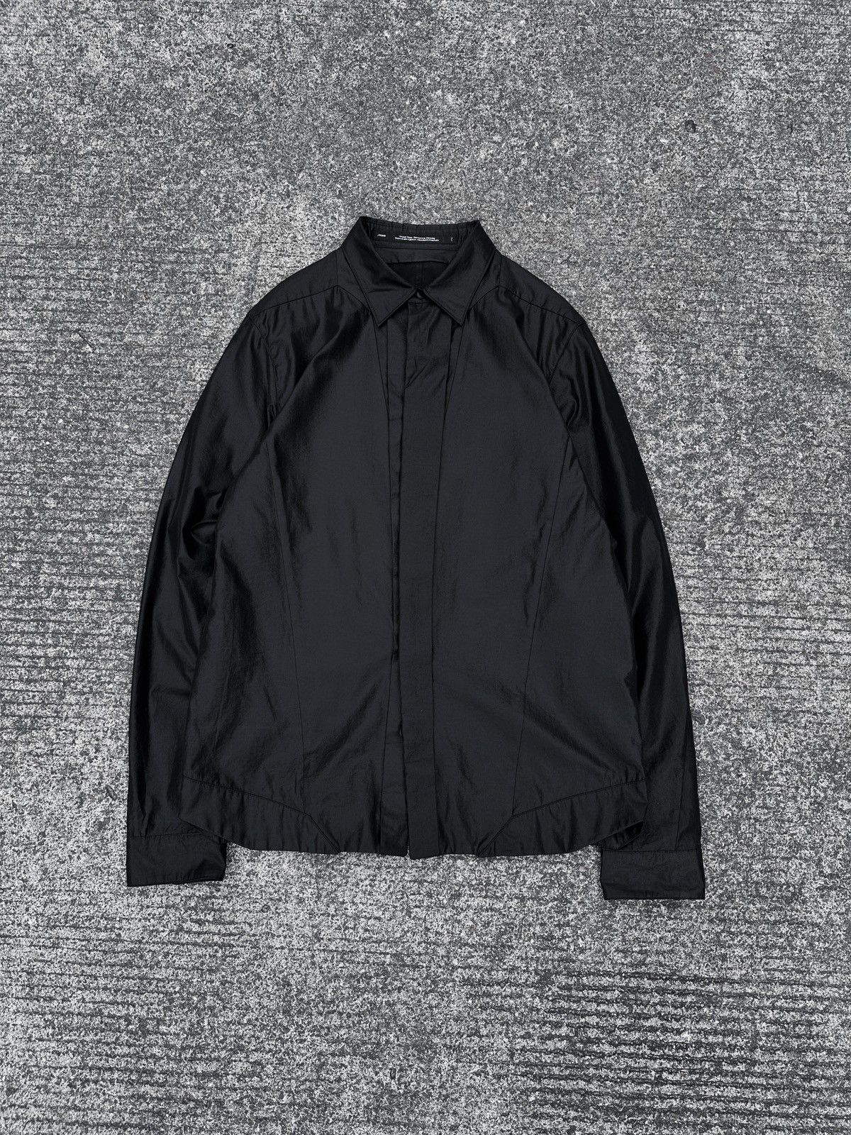 Julius JULIUS SS23 [gallu;] Black Coated Seamed Shirt Size US L / EU 52-54 / 3 - 1 Thumbnail