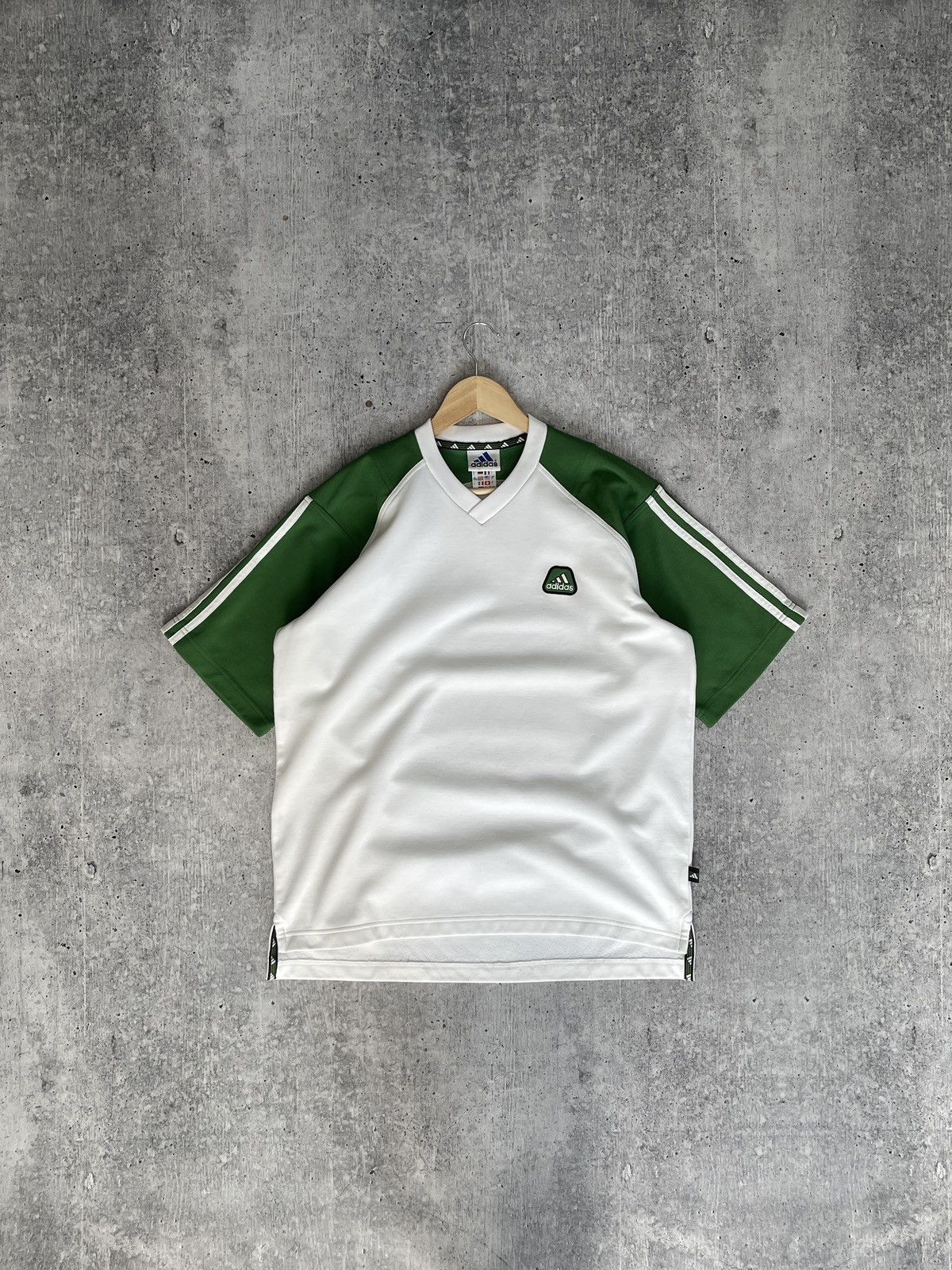 Adidas × Vintage Vintage 90s Polyester Adidas Equipment T-Shirt Size US M / EU 48-50 / 2 - 2 Thumbnail