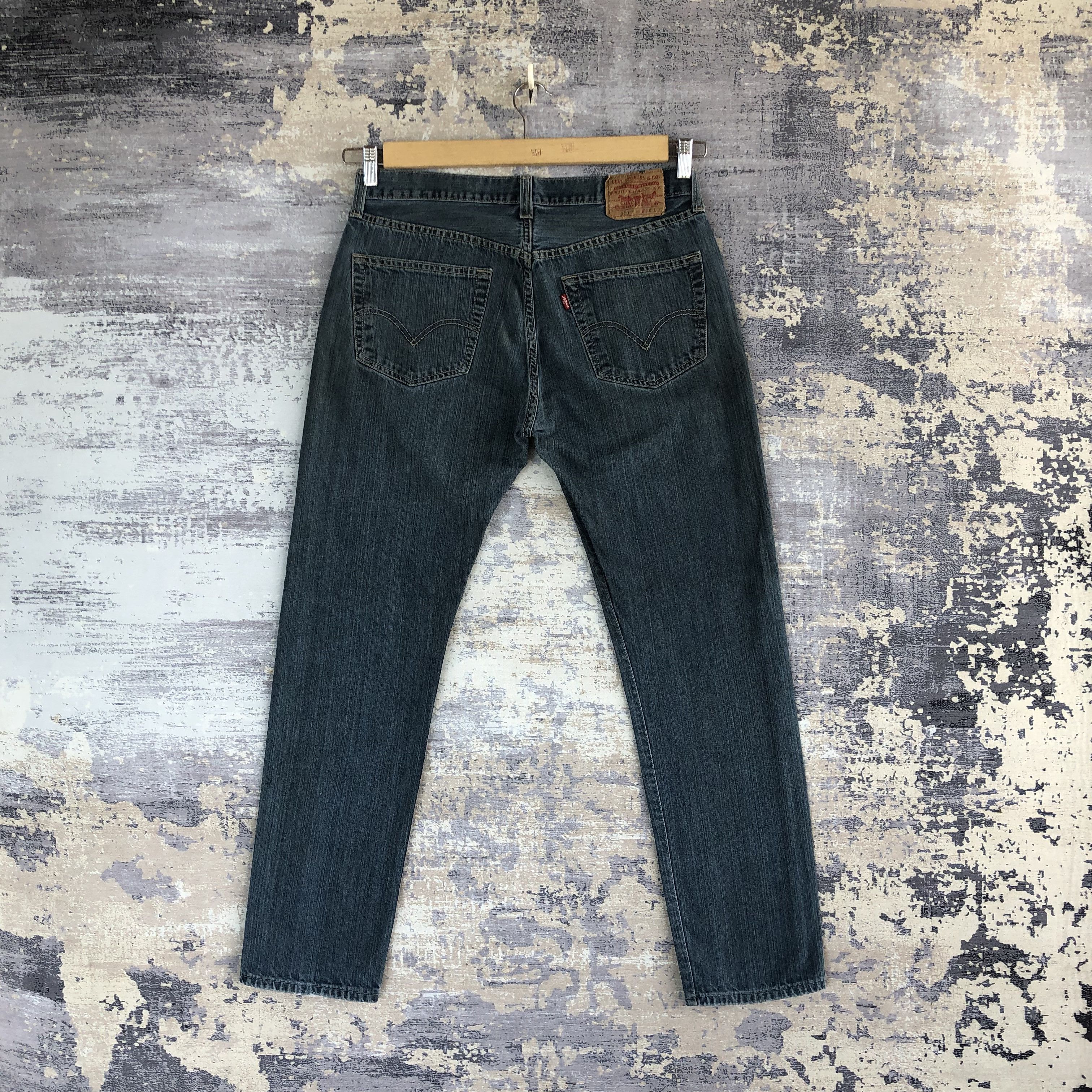 Levi's Vintage Y2K Levis 501 Dirty Mud Jeans Levi's Faded Denim Size US 32 / EU 48 - 2 Thumbnail