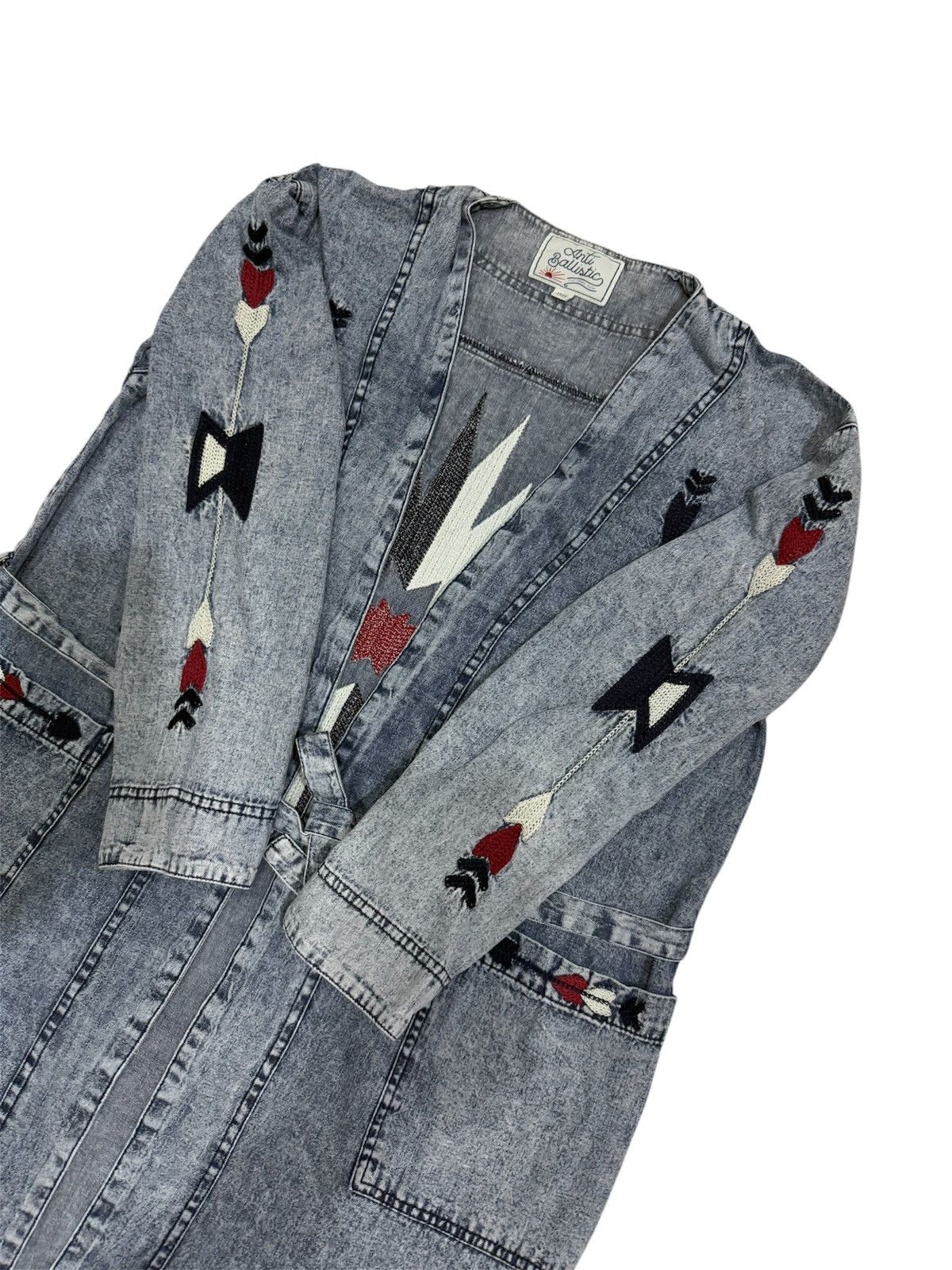 Native ANTI BALLISTIC NATIVE NAVAJO DENIM LONG JACKET Size ONE SIZE - 5 Thumbnail