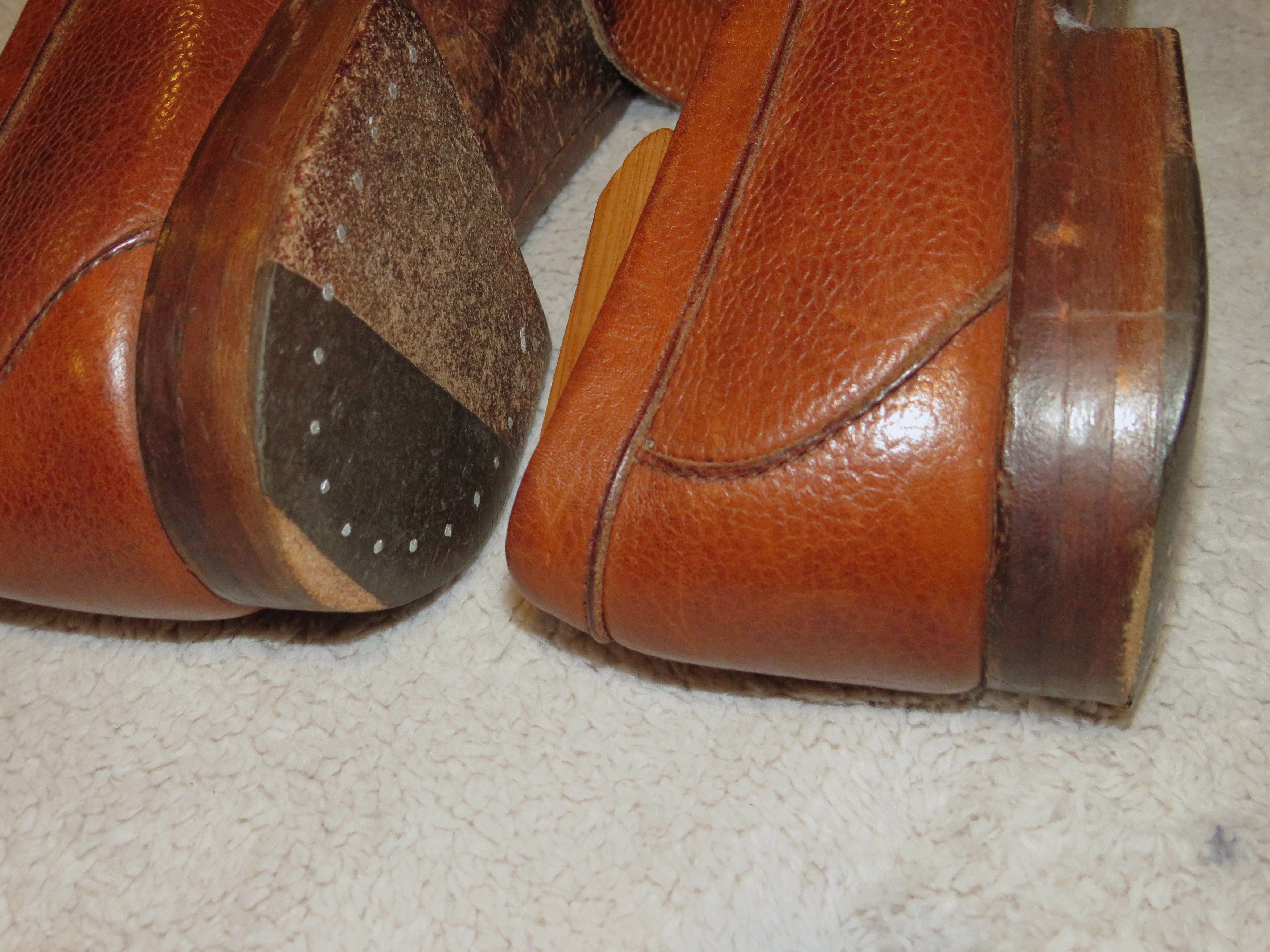 Paul Stuart Designed by Edward Green Brown Grain Leather Moccasins 10.5M Size US 10.5 / EU 43-44 - 10 Thumbnail