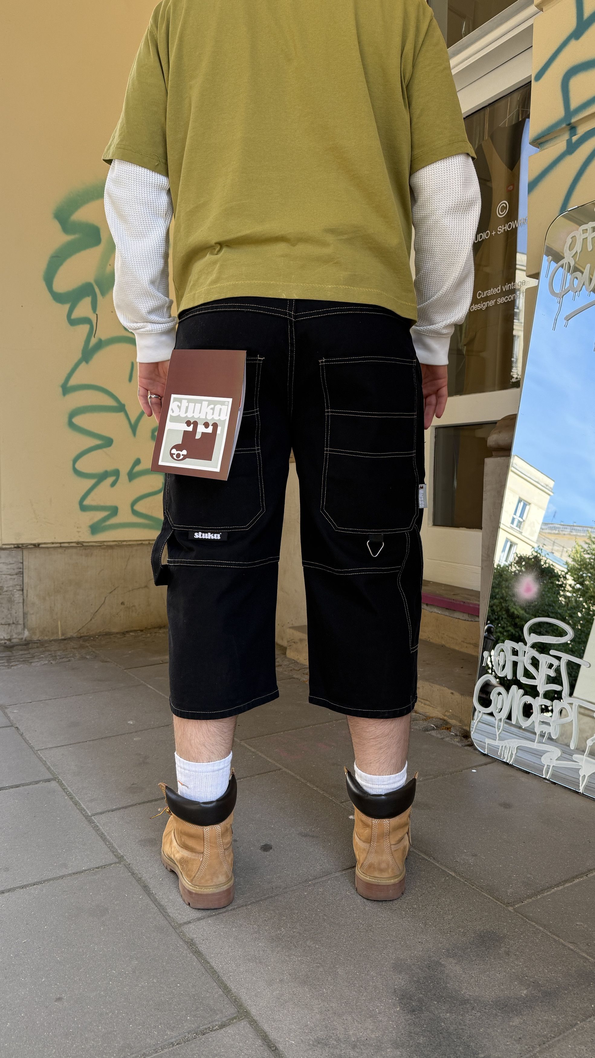 JNCO Stuka black jorts - W36 Size US 36 / EU 52 - 6 Thumbnail