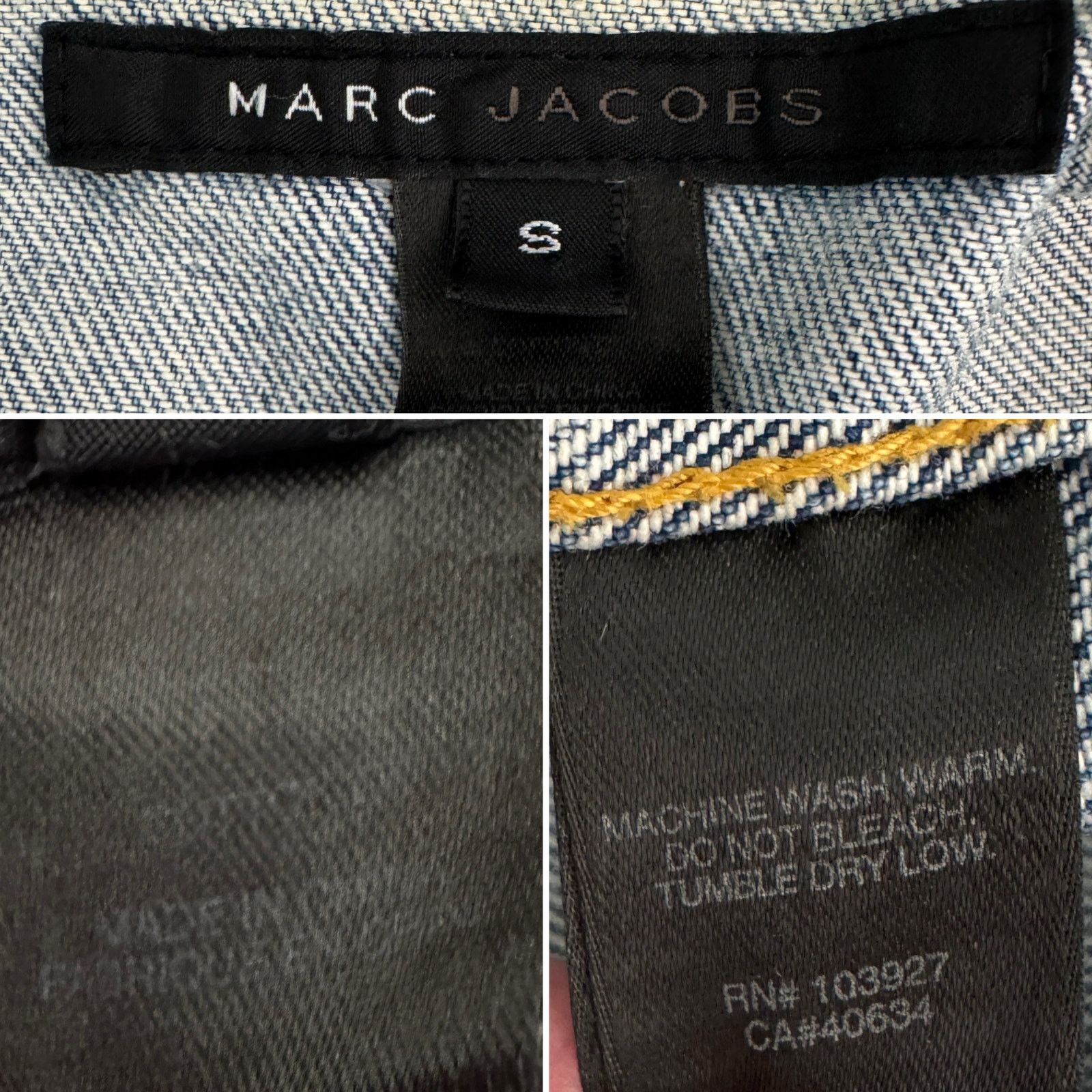 Marc Jacobs Marc Jacobs Y2K denim jean jacket light wash size XS Size XS / US 0-2 / IT 36-38 - 7 Thumbnail