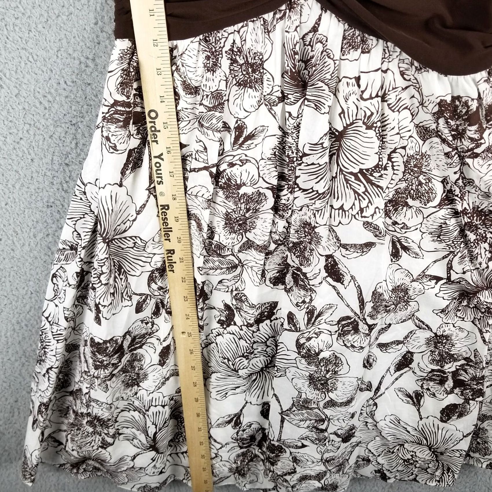 Vintage GNW Dress Sleeveless A-Line Sheath 6P Petite Floral Red Knit Polyester Spandex Vintage No Size M / US 6-8 / IT 42-44 - 4 Thumbnail