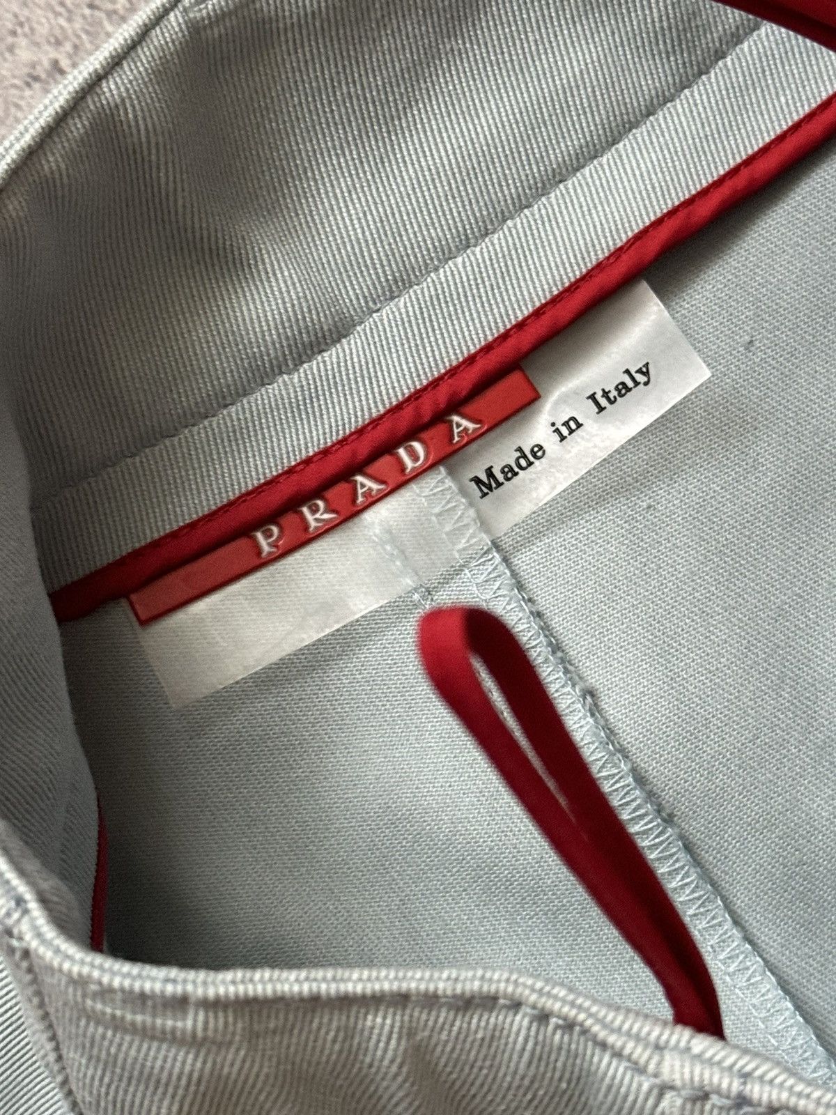 Prada × Vintage Prada 42 blue zip vintage sweat pant trouser chino zip jean Size 28" / US 6 / IT 42 - 12 Thumbnail
