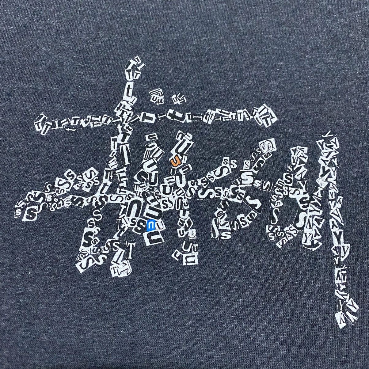 Stussy Rare‼️🔥Vintage 90s Stussy Cut & Paste Design SpellOut T-Shirt Size US S / EU 44-46 / 1 - 7 Thumbnail