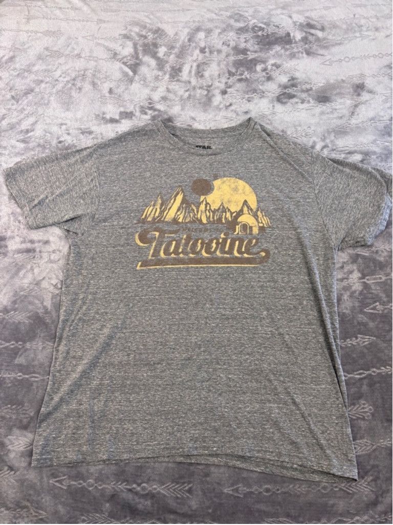 Star Wars Men's Star Wars Tatooine Graphic T-Shirt XL Gray Size US XL / EU 56 / 4 - 2 Thumbnail