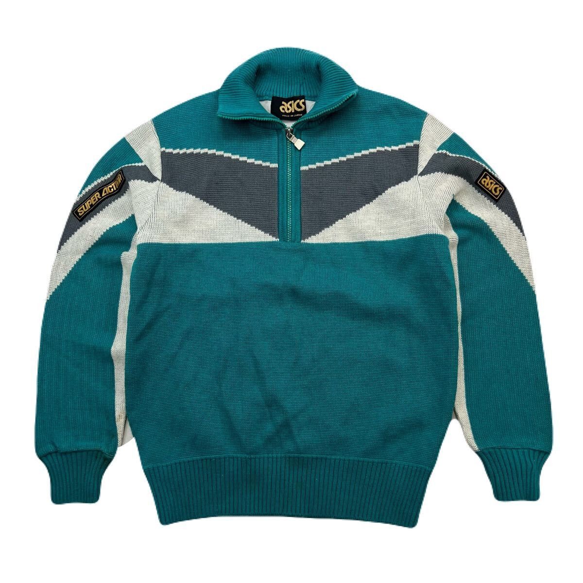 Asics Vintage Asics, Half-Zip Sweater, Made in Japan Size US M / EU 48-50 / 2 - 1 Thumbnail