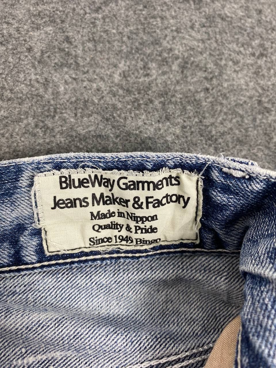 Japan Blue japanese blue way lightwash distressed denim nice design Size US 34 / EU 50 - 11 Thumbnail