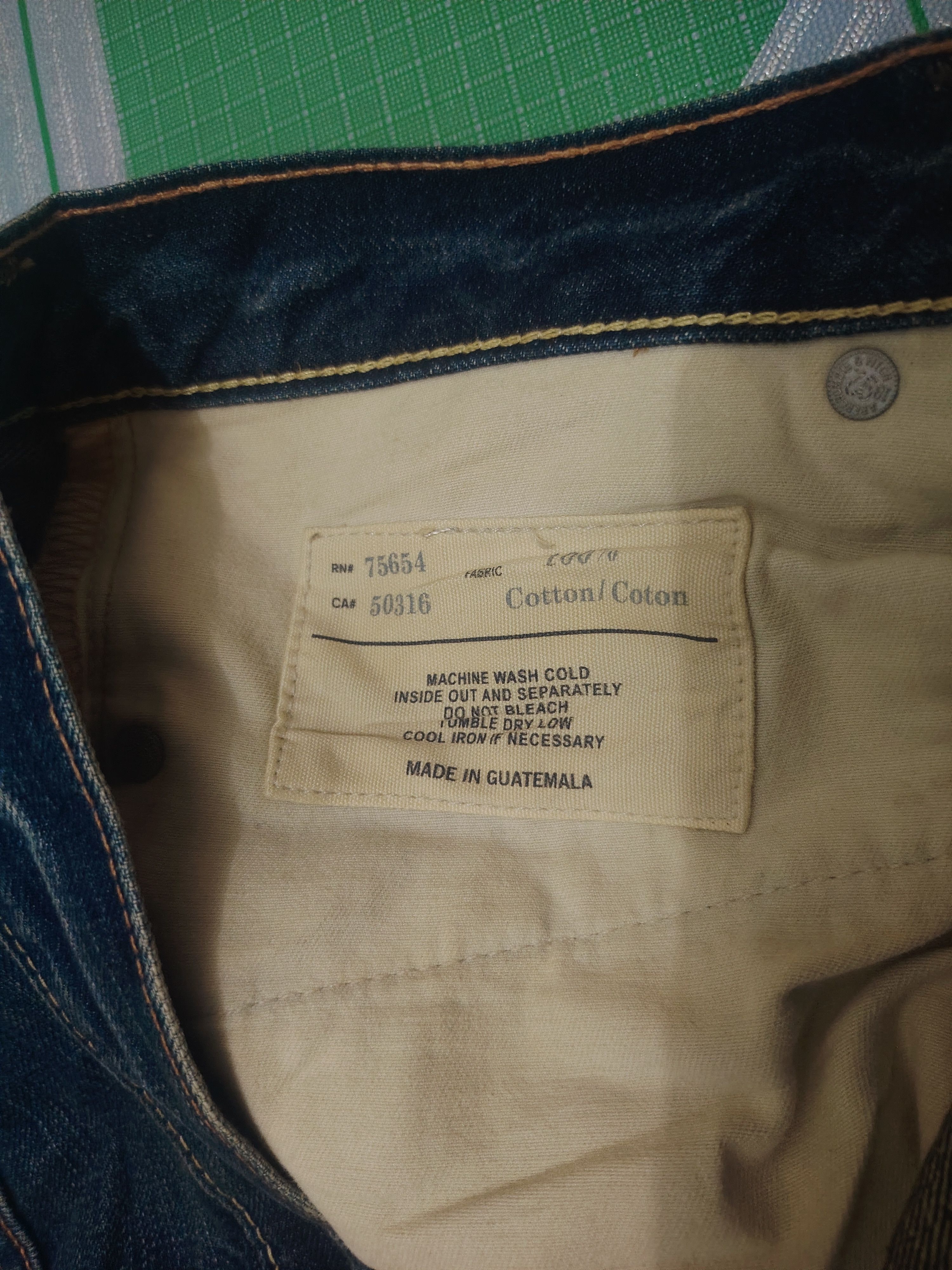 If Six Was Nine Abercrombie & Fitch Baxter Low Rise Slim Boot Flared Jeans Size US 34 / EU 50 - 10 Thumbnail