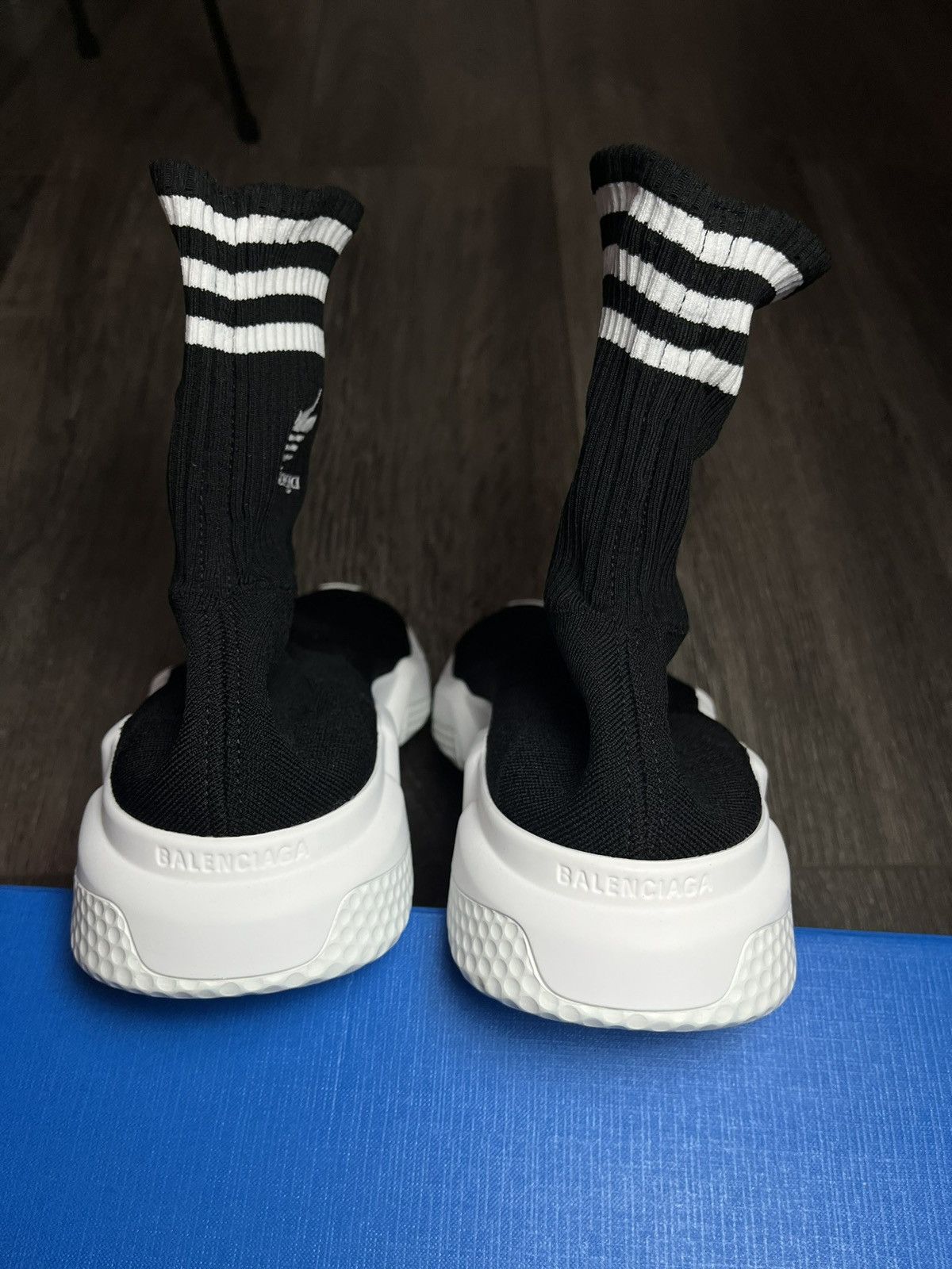 Adidas × Balenciaga Balenciaga x Adidas Speed Trainer Sock Sneaker - Size 11 Size US 12 / EU 45 - 6 Thumbnail