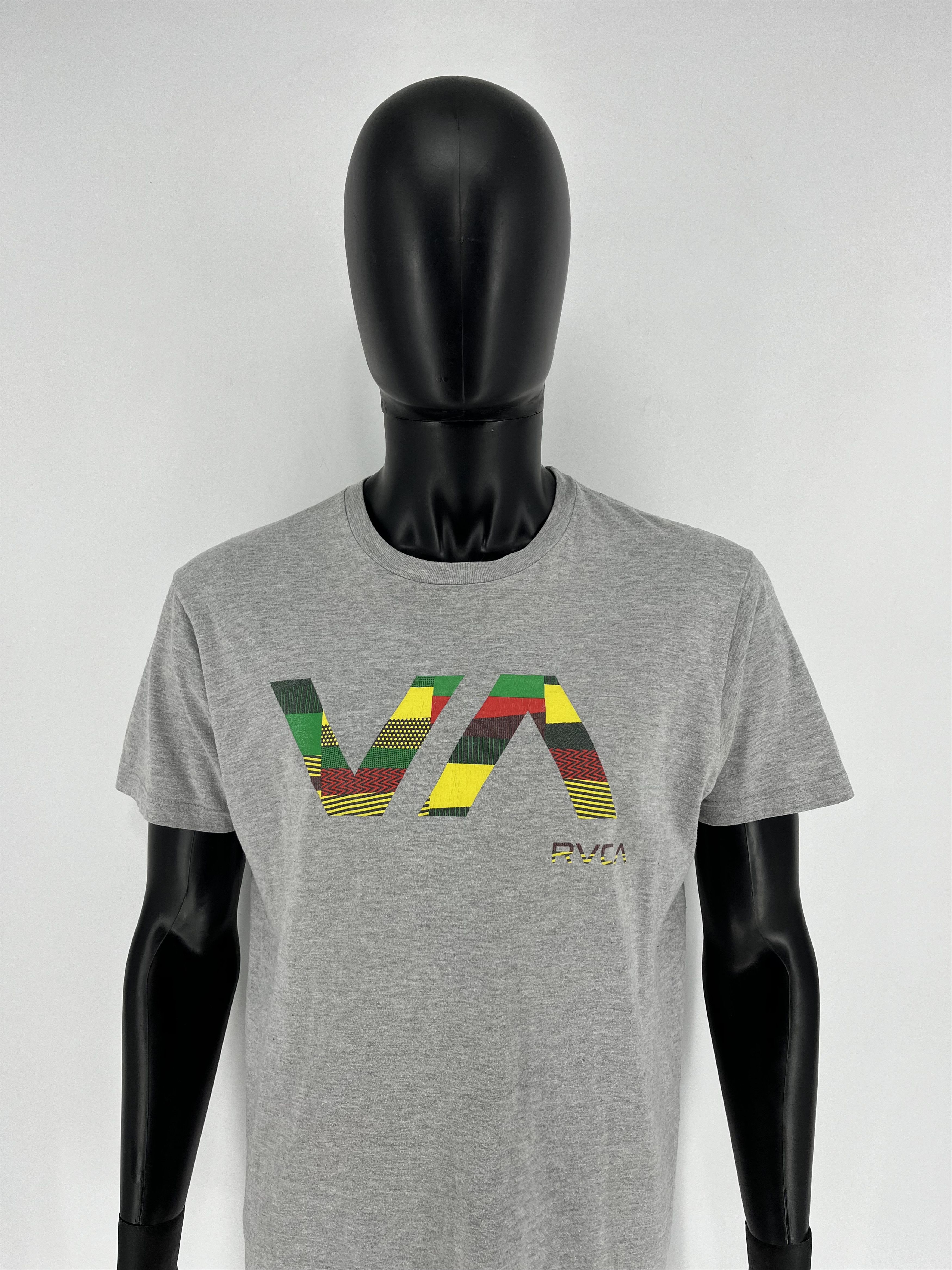 RVCA RVCA Mens Grey Graphic Tee Skater Style Size US L / EU 52-54 / 3 - 1 Thumbnail