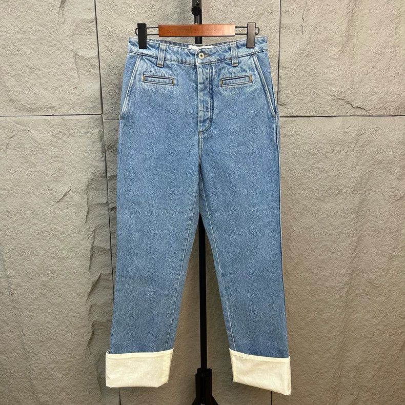 Loewe Loewe Denim Pants with Logo Tag - dmc Size US 31 - 1 Thumbnail