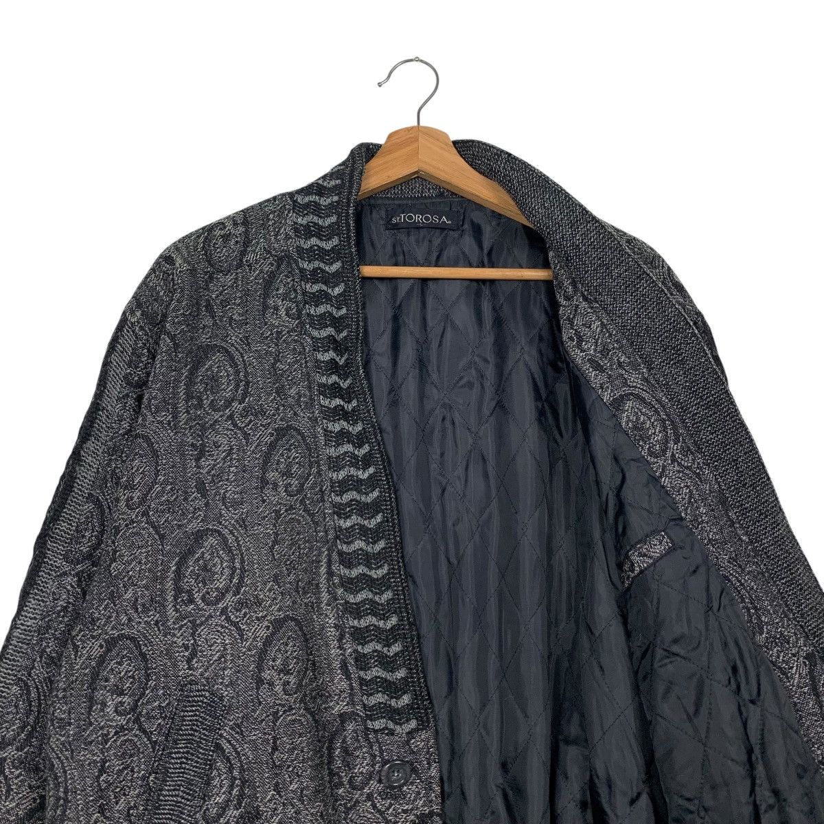 Japanese Brand ST. TOROSA Motif Design Cardigan Casual Jacket #2174-C96 Size US L / EU 52-54 / 3 - 10 Thumbnail