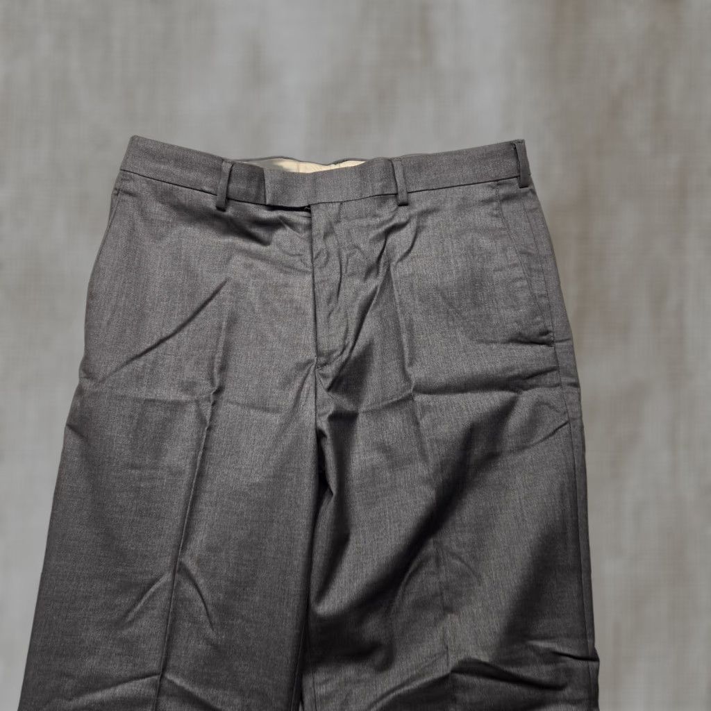 Savane Savane Mens Dress Pants Flat Front Gray Polyester 34 x 30 Adult Regular Straight Size US 34 / EU 50 - 1 Thumbnail