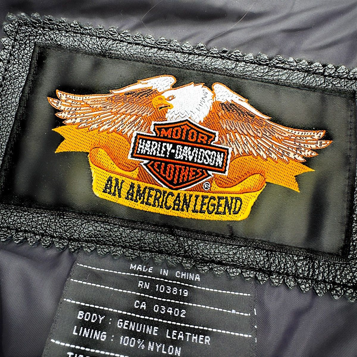 Harley Davidson Leather jacket Harley Davidson black orange motorcycle usa Size L / US 10 / IT 46 - 7 Thumbnail