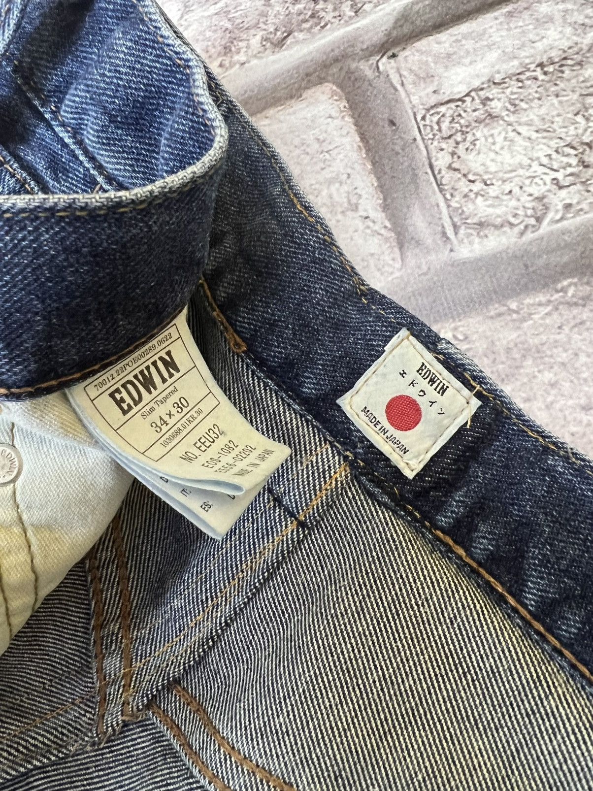 Edwin × Japanese Brand × Vintage Edwin Jeans Denim Size US 34 / EU 50 - 9 Thumbnail