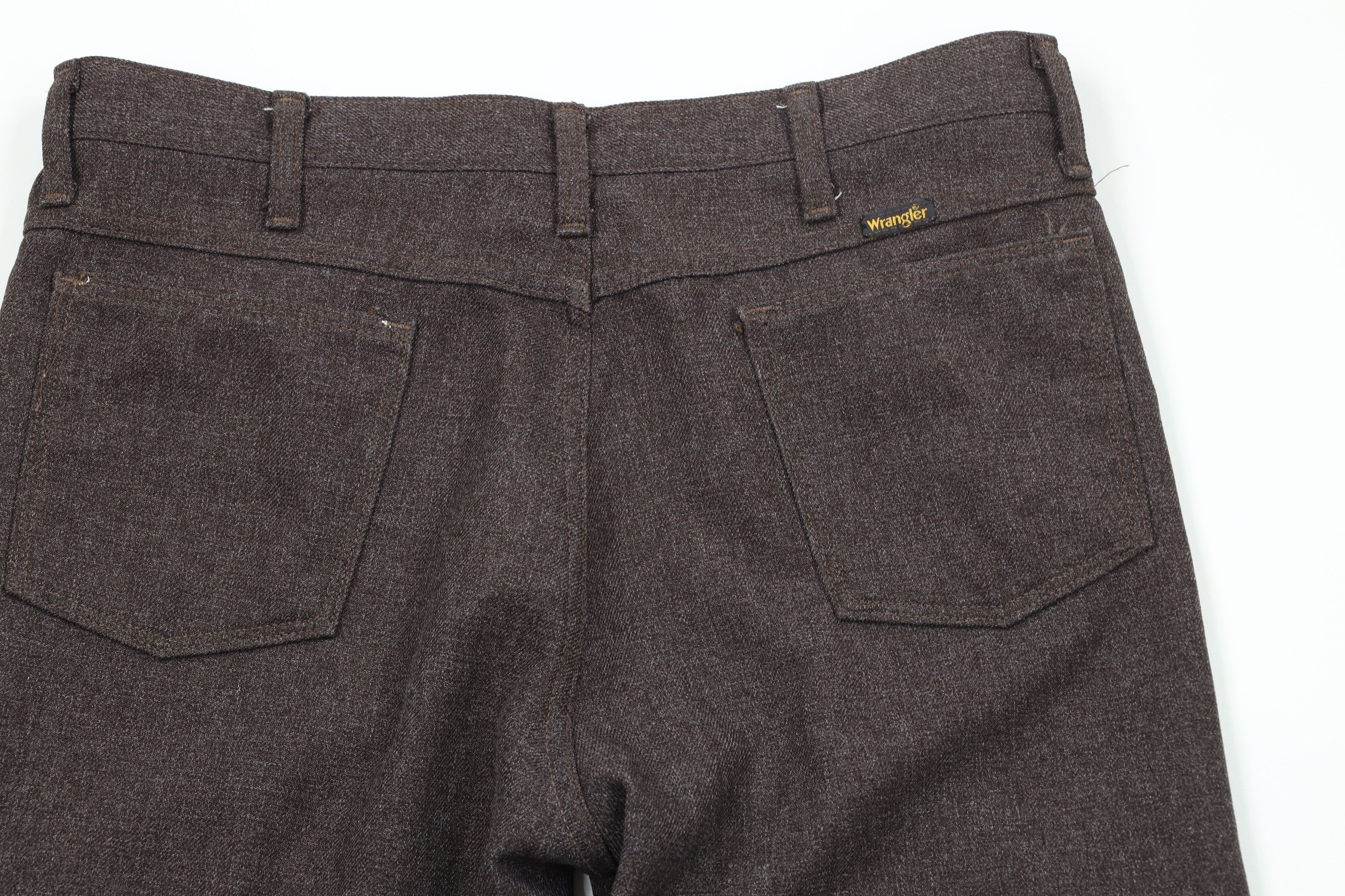 Vintage × Wrangler Vintage 90s Wrangler Wide Leg Western Pants Heather Brown Size US 34 / EU 50 - 9 Thumbnail