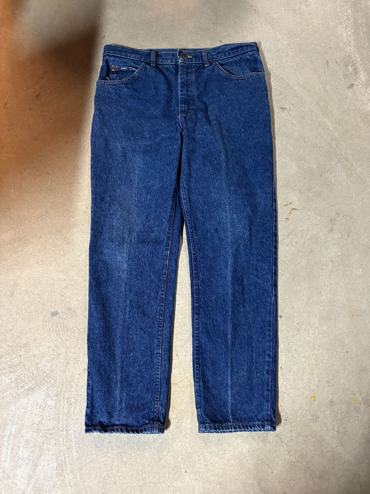 Lee Vintage 80s Lee Made In Usa Denim Jeans Size 36x30 Size US 36 / EU 52 - 1 Thumbnail