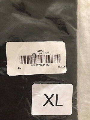 Comme des Garcons × Supreme New Supreme Comme Des Garcons Split Box Tee XL Bogo Black Size US XL / EU 56 / 4 - 5 Thumbnail