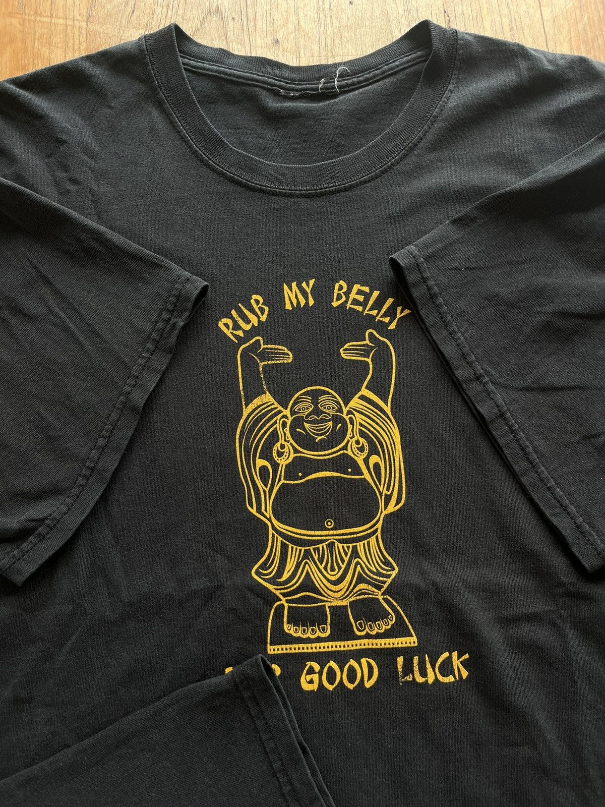 Designer × Other RUB MY BELLY FOR GOOD LUCK funny Tshirt Size US XL / EU 56 / 4 - 7 Thumbnail