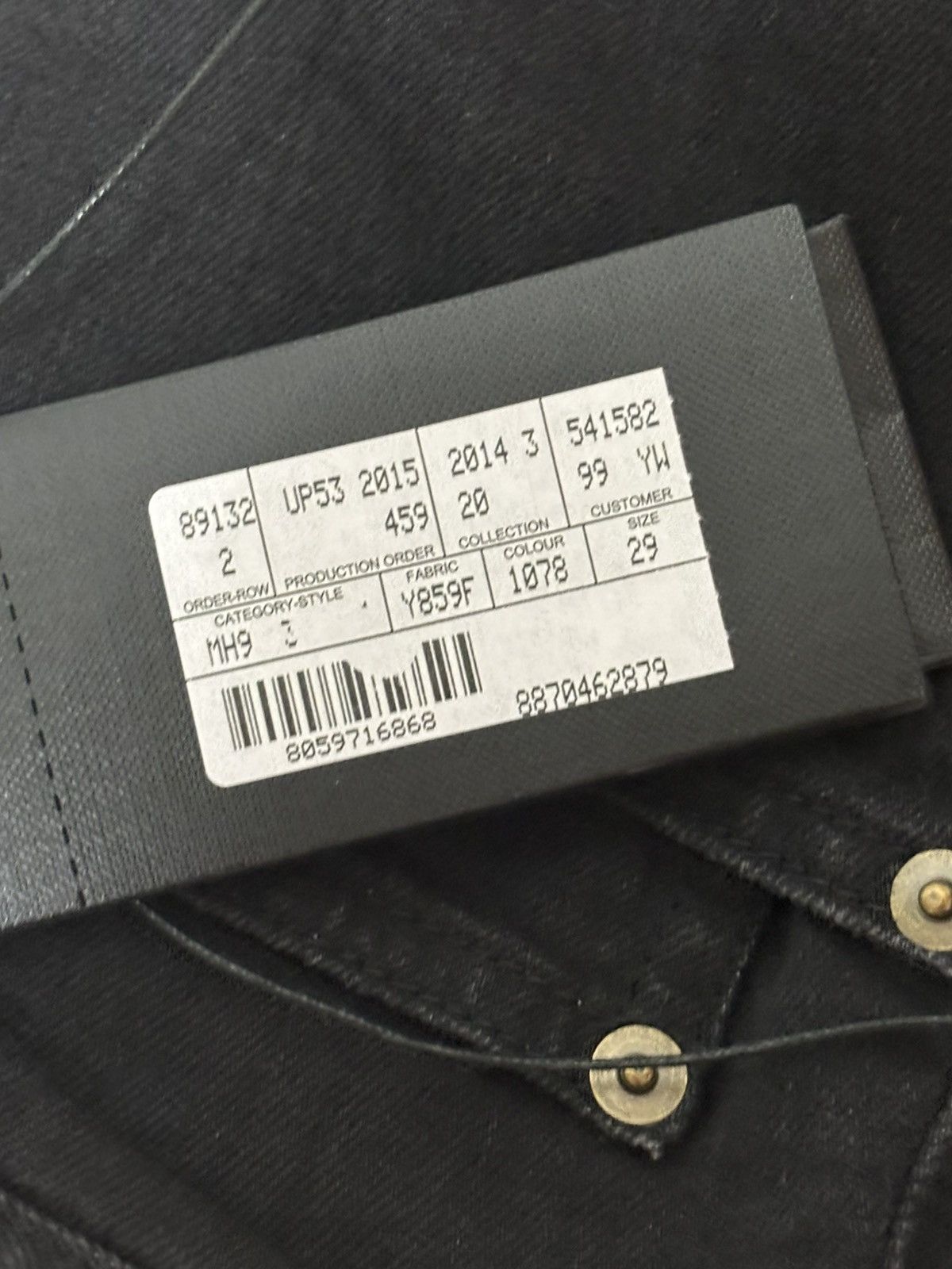 Saint Laurent Paris 15SS DISTRESSED BLACK JEAN Size US 29 - 8 Thumbnail