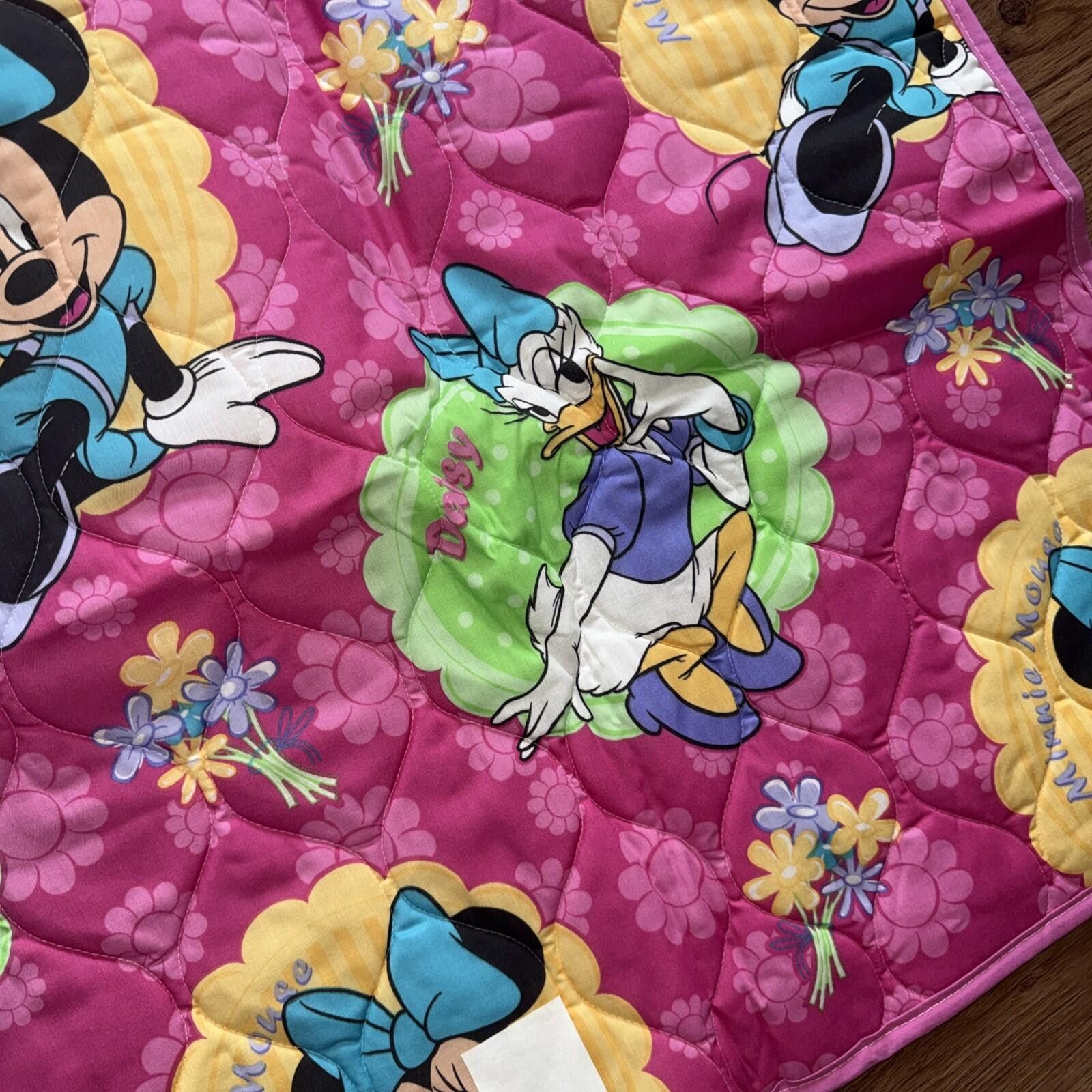Other Vtg Disney Minnie Mouse Daisy Duck Quilt Sheet 80’s Crib Size ONE SIZE - 7 Thumbnail