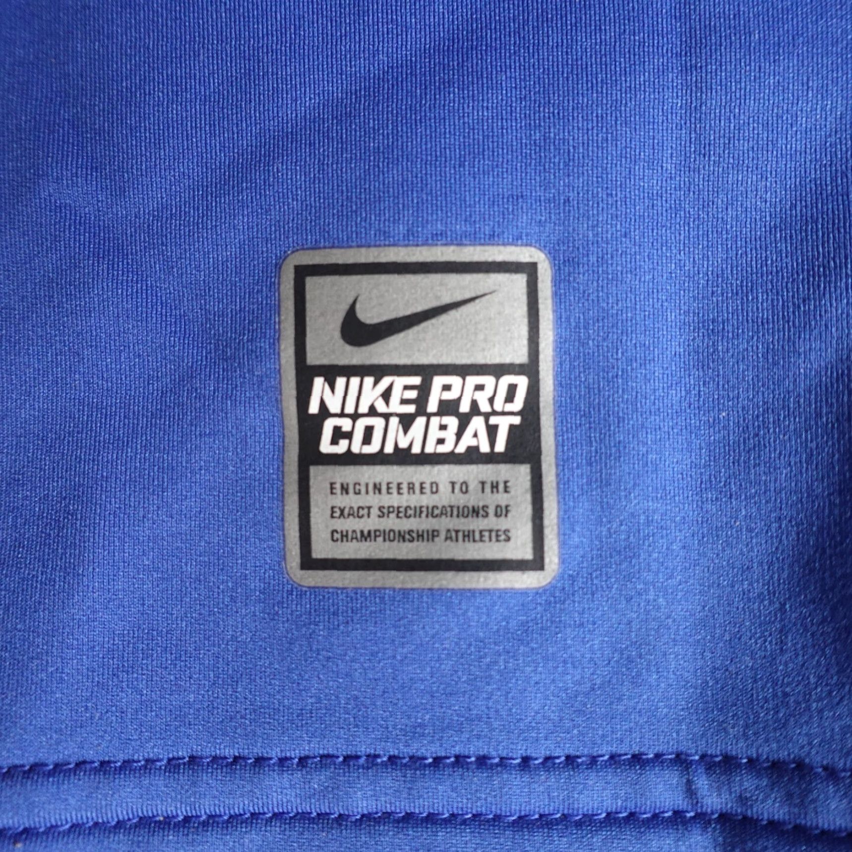 Nike Nike Pro Combat Sweater 1/4 Zip Regular Men Medium Blue Nike Pro Combat Pullover Fleece Mock Neck Activewear Size US M / EU 48-50 / 2 - 2 Thumbnail