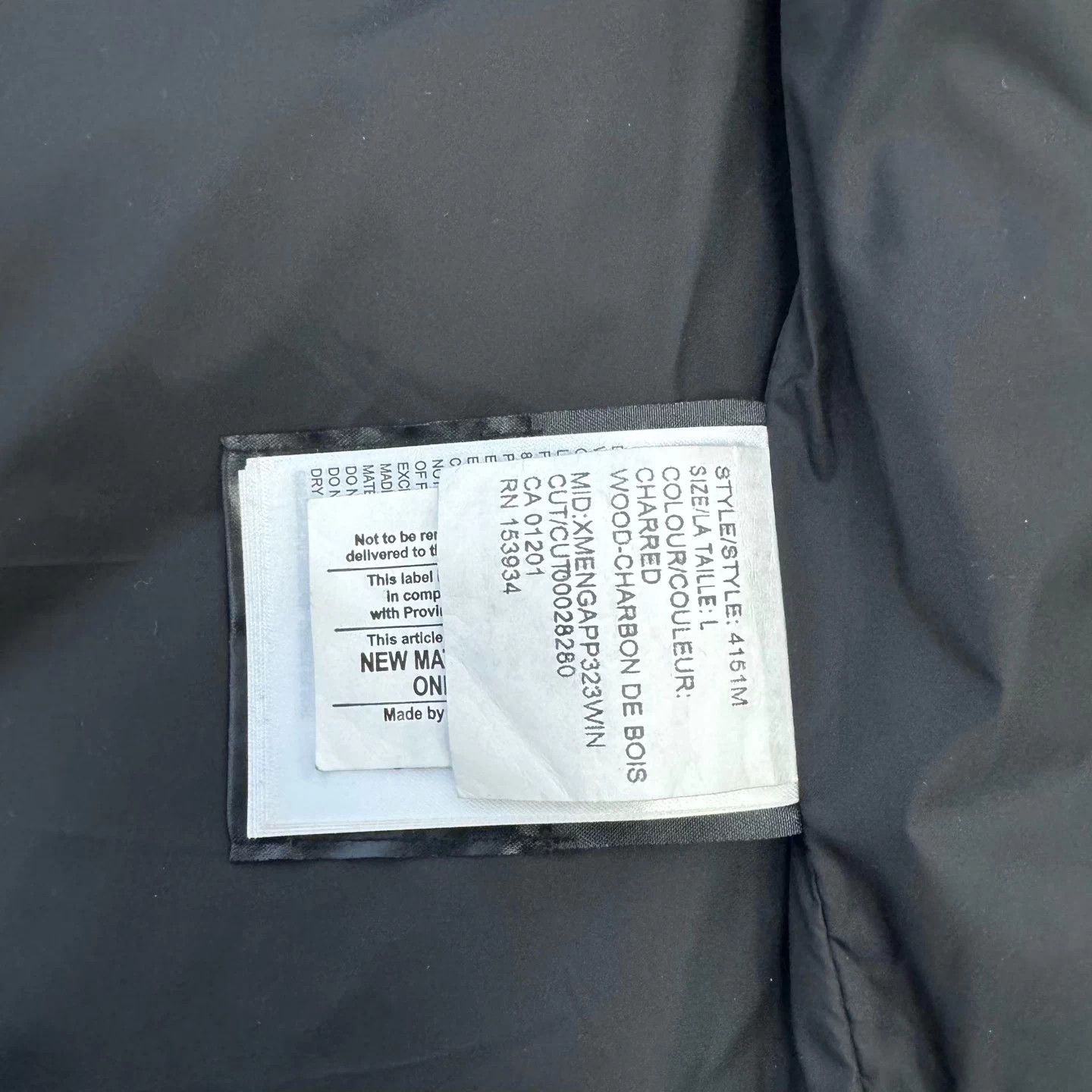 Canada Goose Down Vest Charcoal L - Excellent Cond.