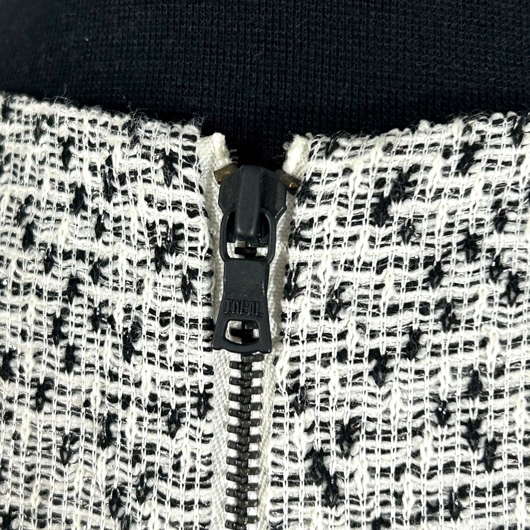 Alice + Olivia Alice + Olivia Tweed Mini Dress Women Black White - Cutout Zipper Detail Size S / US 4 / IT 40 - 6 Thumbnail