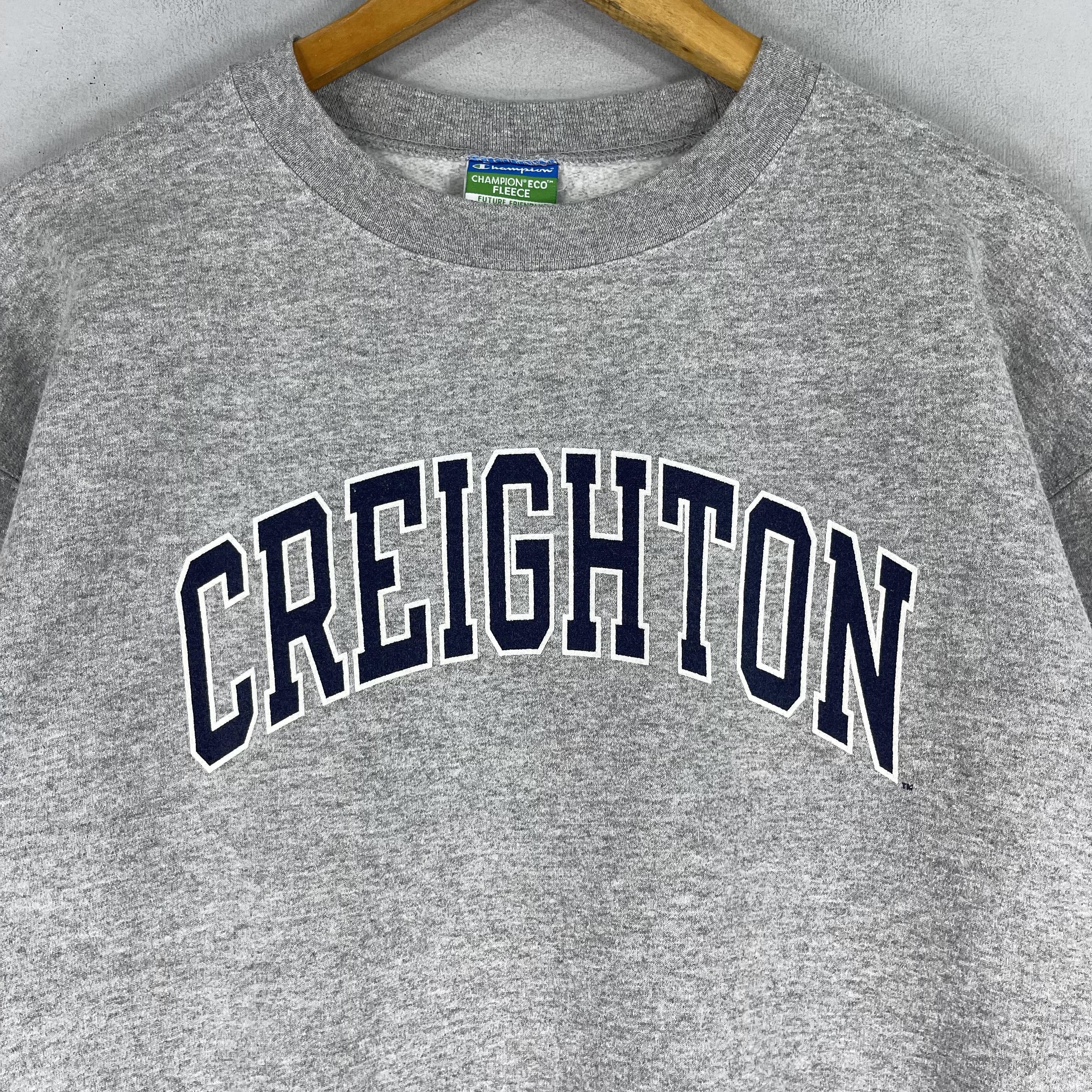 Champion × Vintage Vintage CHAMPION Creighton Spellout Sweatshirt Crewneck Size US L / EU 52-54 / 3 - 2 Thumbnail