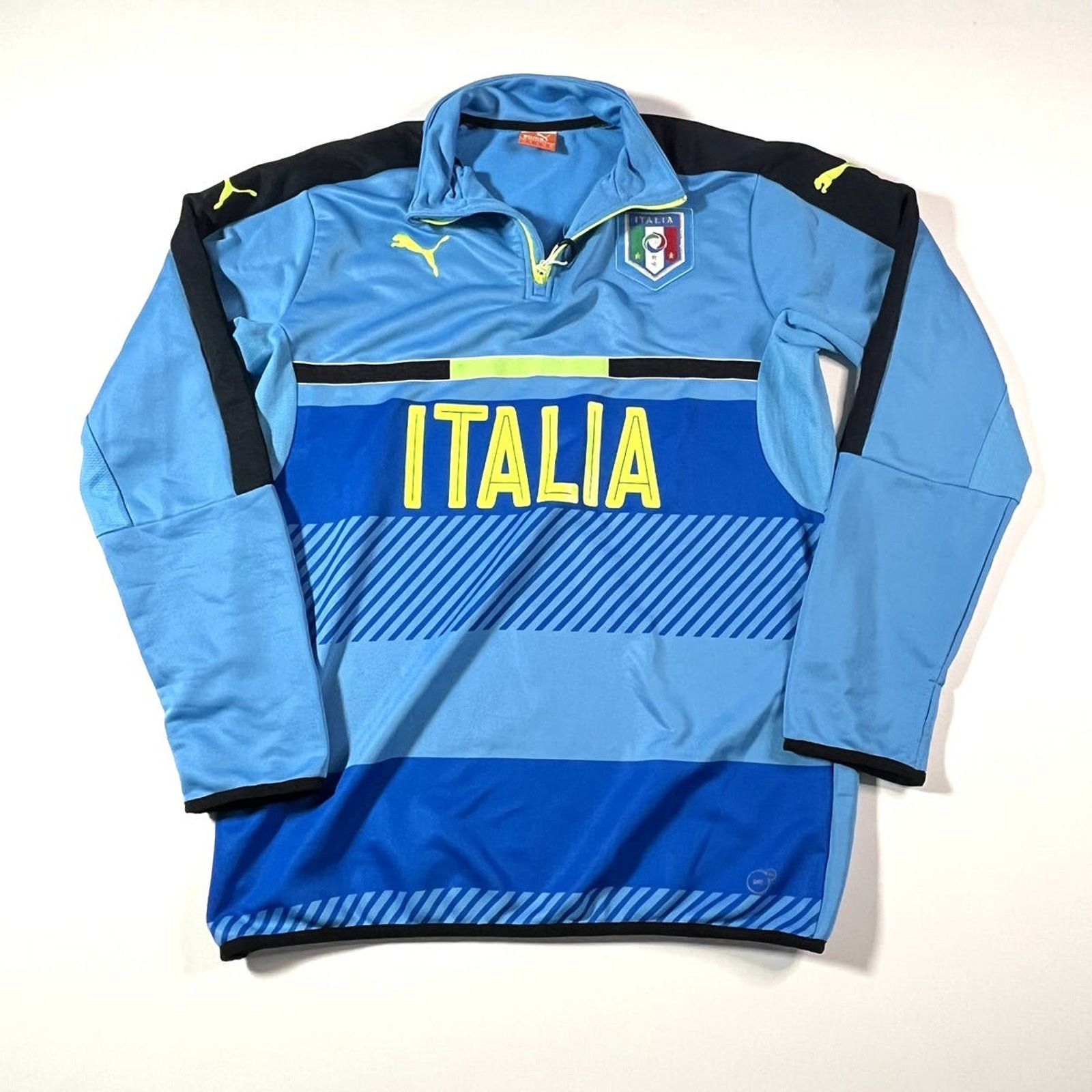 Puma 2000’s Puma Italia National Team Quarter Zip Sweatshirt Med Size US M / EU 48-50 / 2 - 1 Thumbnail