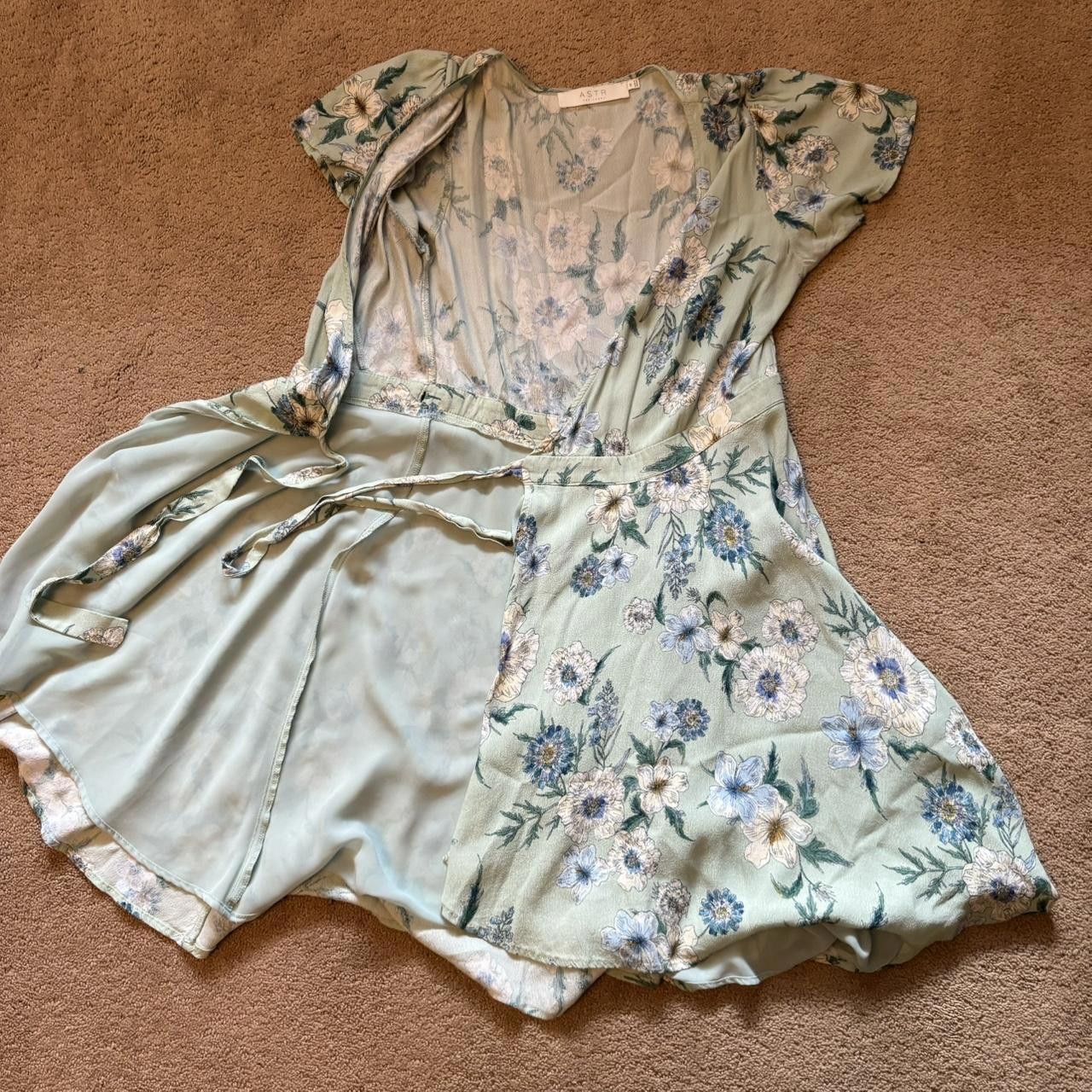Designer Women's Blue and Green Dress Size M / US 6-8 / IT 42-44 - 3 Thumbnail
