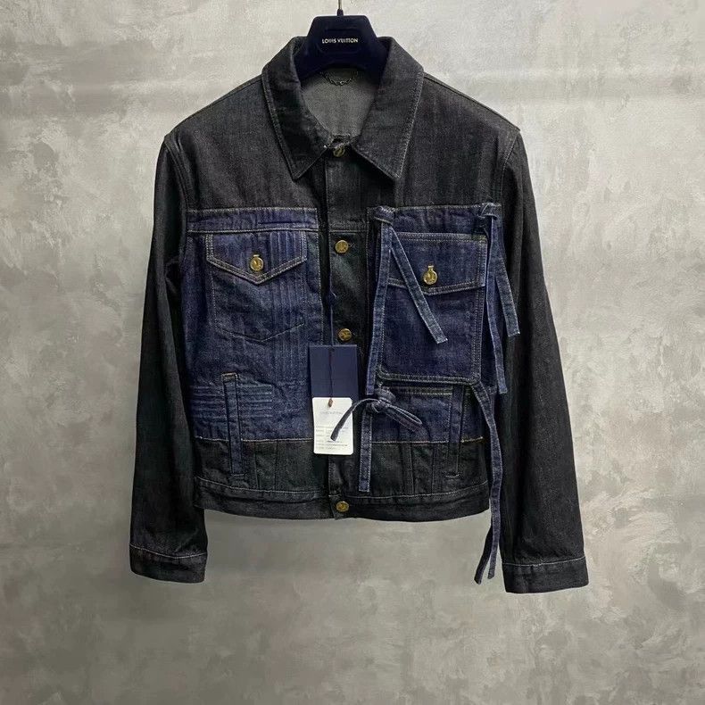 Louis Vuitton Louis Vuitton Blue Denim Jacket with Logo-2506 Size US XS / EU 42 / 0 - 1 Thumbnail