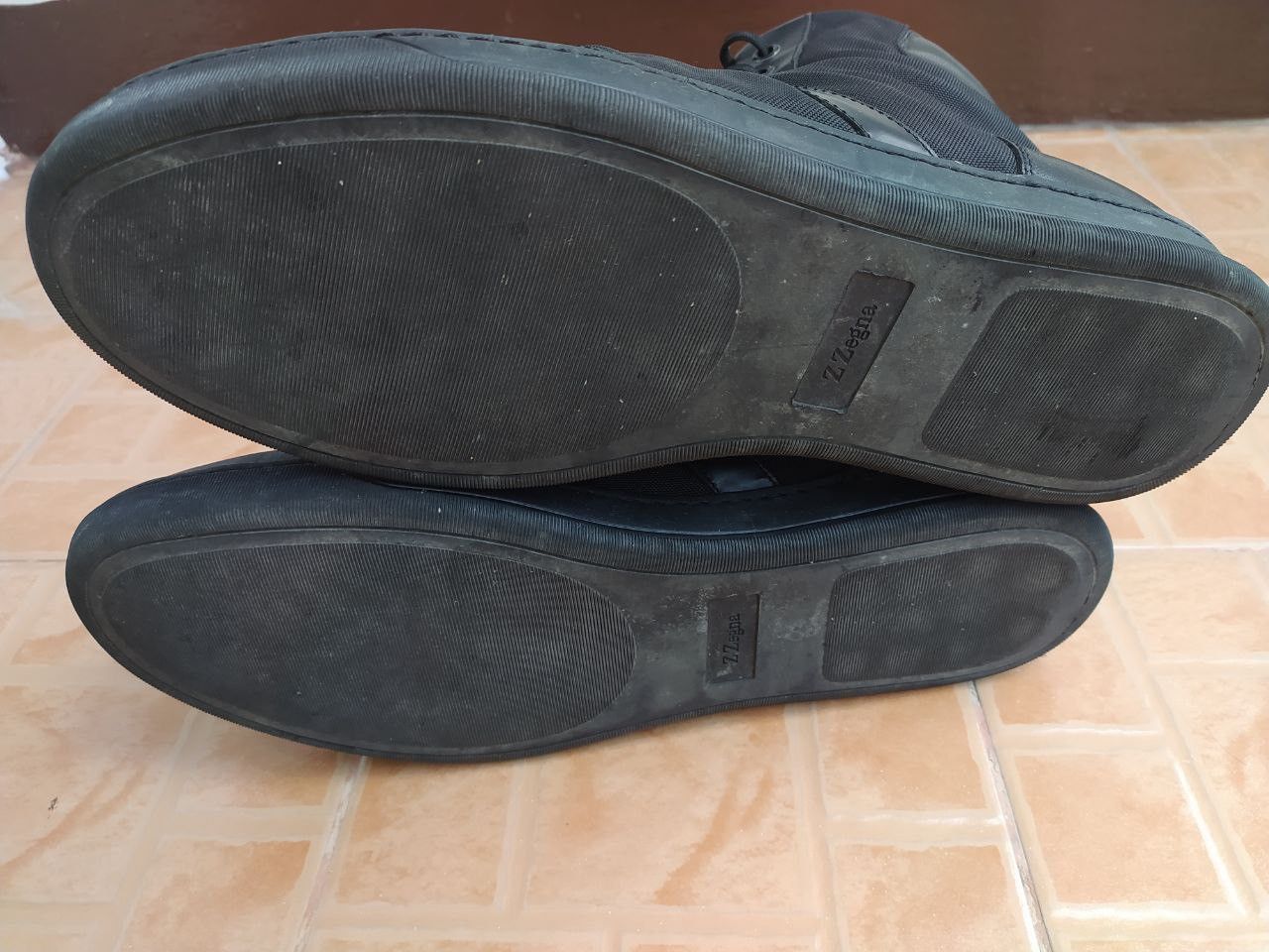 Z Zegna Z ZEGNA LEATHER HIGHT TOP TRAINERS SHOES SIZE 9 EU 43 Size US 9 / EU 42 - 8 Thumbnail