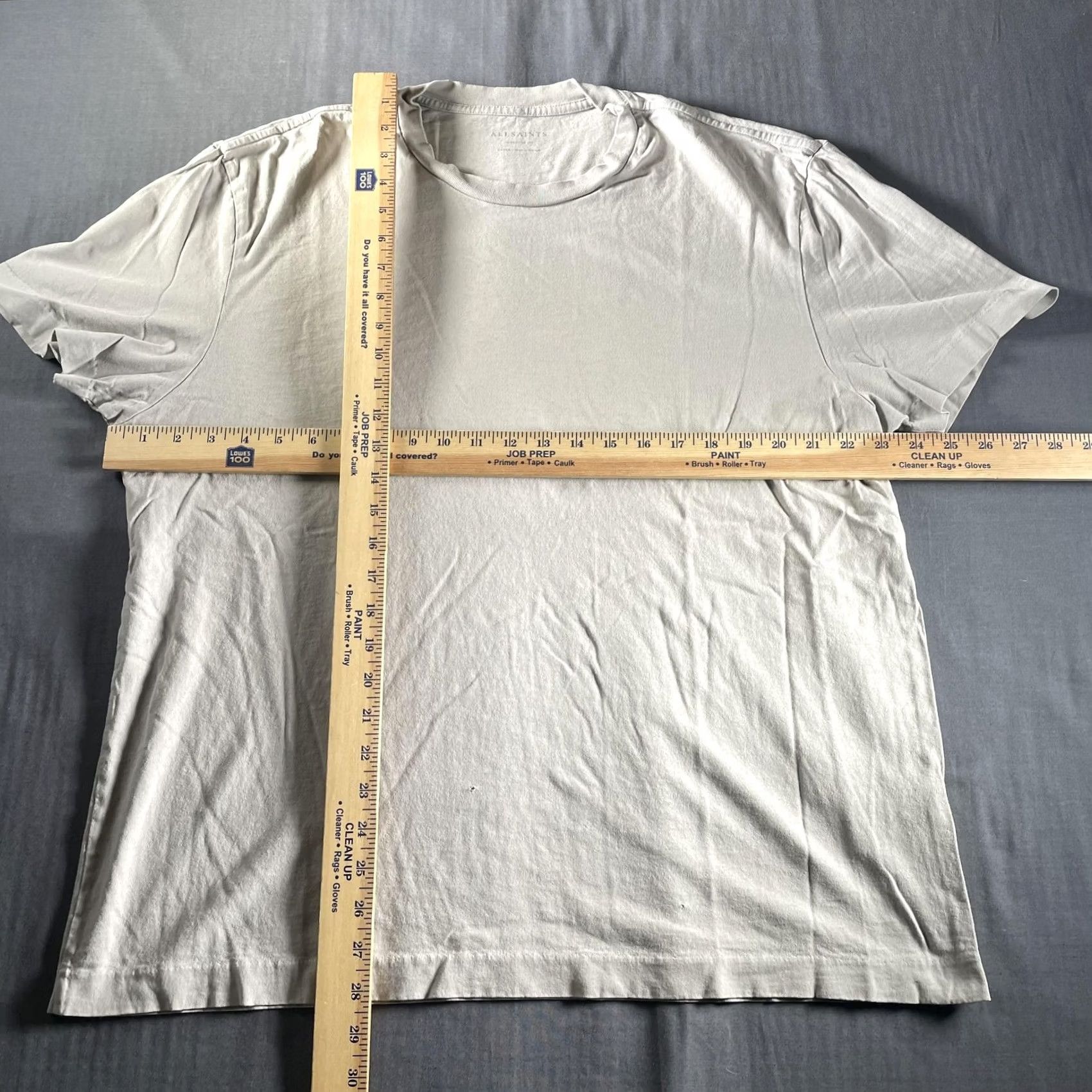 Allsaints VINTAGE AllSaints Musica SS Crew Shirt Mens Large Gray 100% Cotton Made Portugal Size US L / EU 52-54 / 3 - 4 Thumbnail