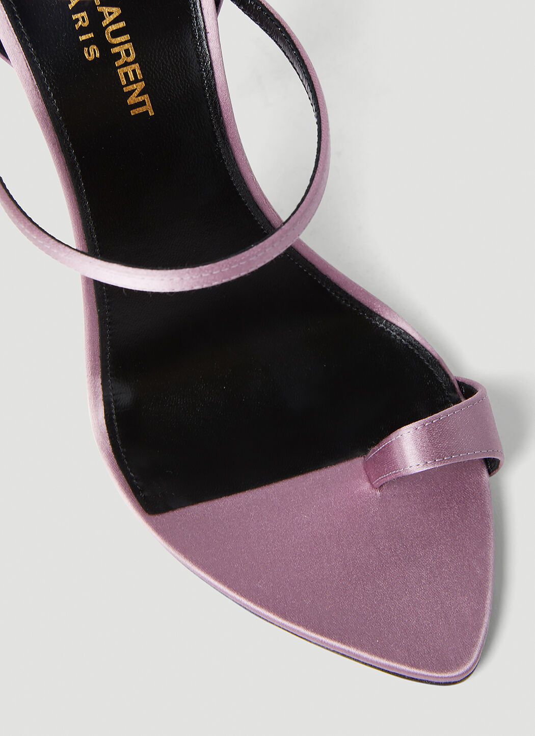 Saint Laurent Paris o1s1wg111024 Dive Sandals in Silk Satin in Ancient Pink Size US 9 / IT 39 - 6 Thumbnail