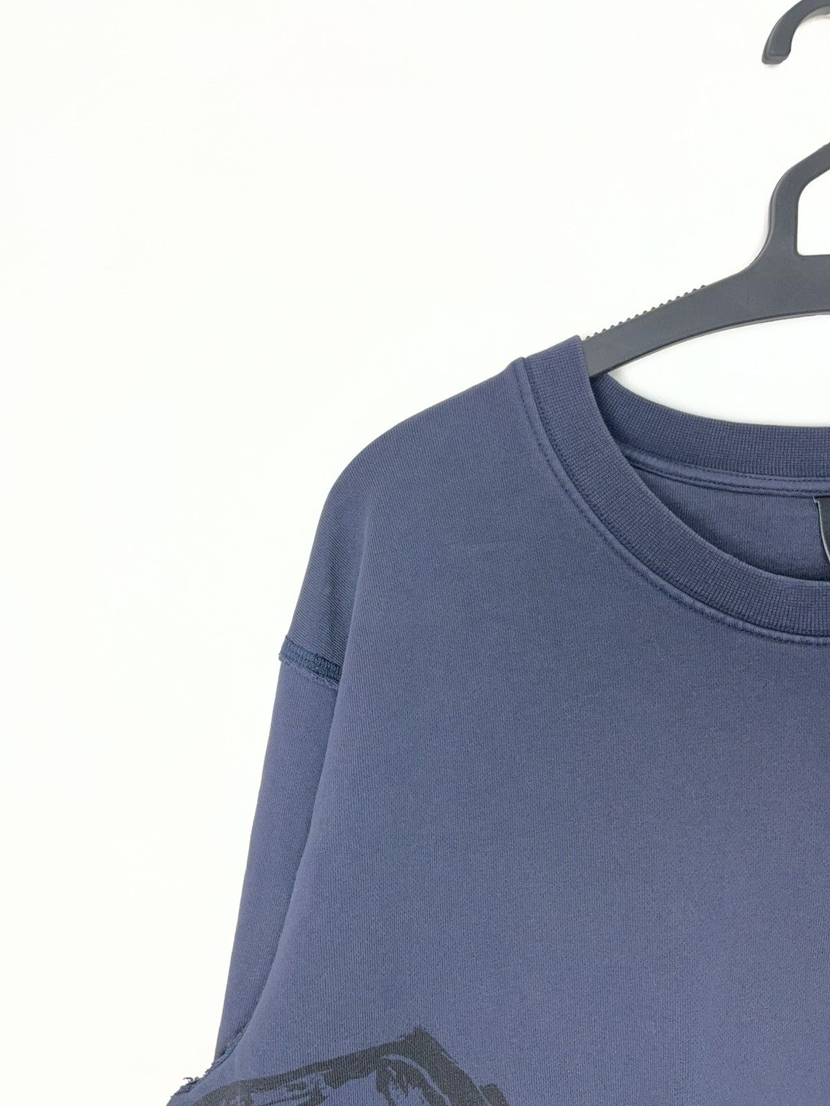 Alexander McQueen Alexander McQueen MCQ Dark Blue Crewneck Logo Sweatshirt Size US XL / EU 56 / 4 - 3 Thumbnail