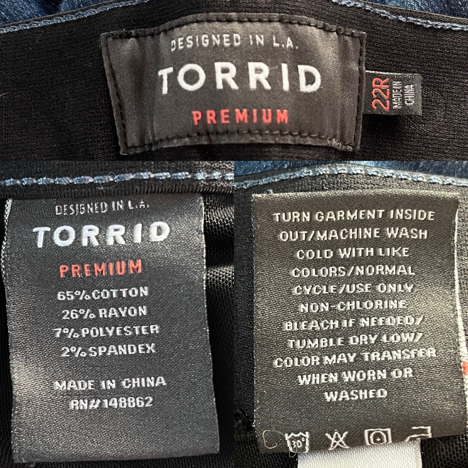 Other Torrid Premium Jeans Bombshell Skinny 22R Stretch Size 42" / US 20 - 8 Thumbnail