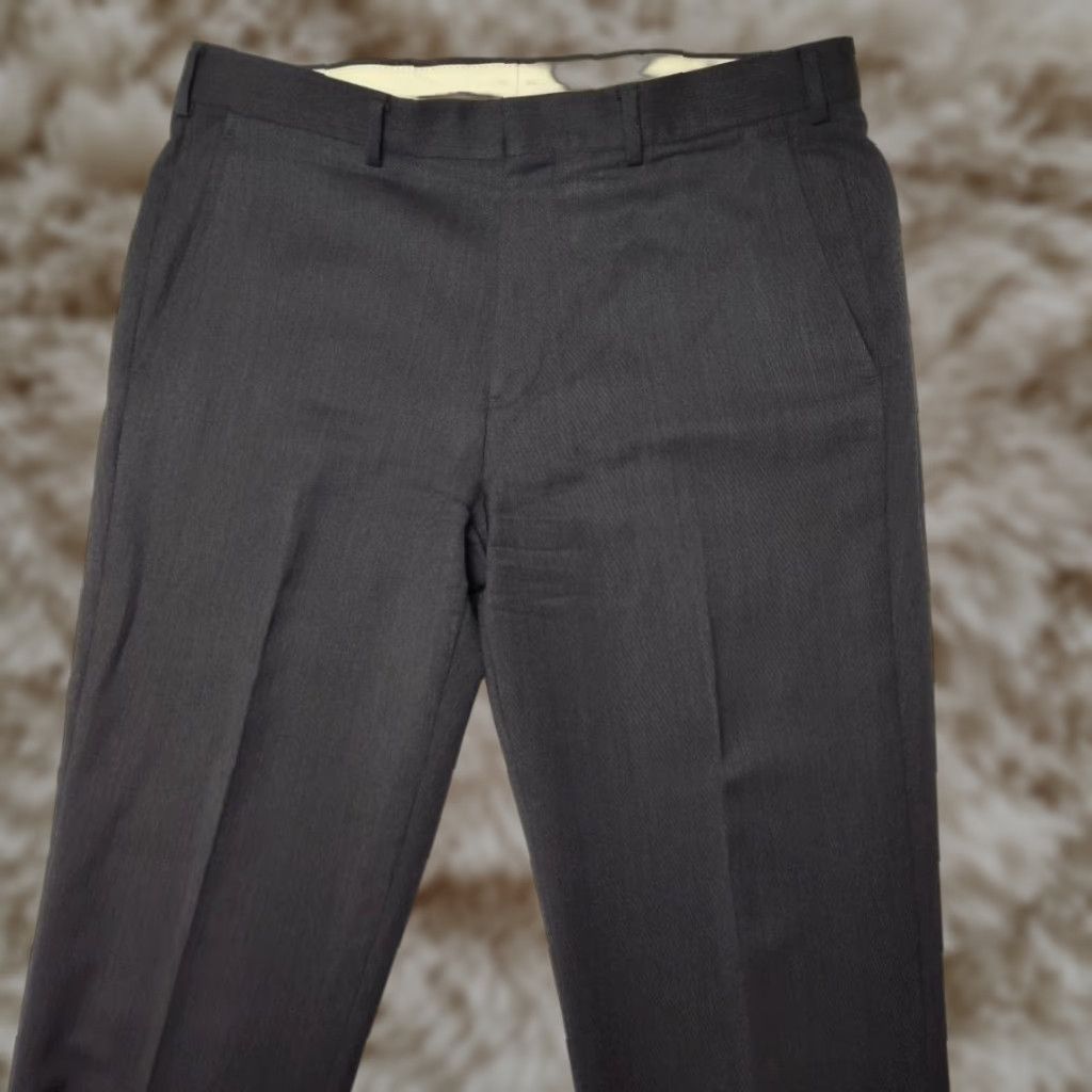 sachin and babi light blue dress DOLCE & GABBANA Size 34 Grey Charcoal Heather Virgin Wool Flat Front Dress  Pants – Sui Generis Designer Consignment main image 0